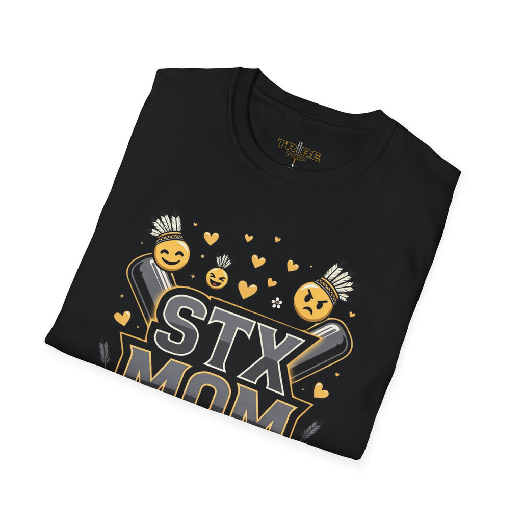 STX Mom T-Shirt — Mom Graphic Shirt with Cheerful Emojis