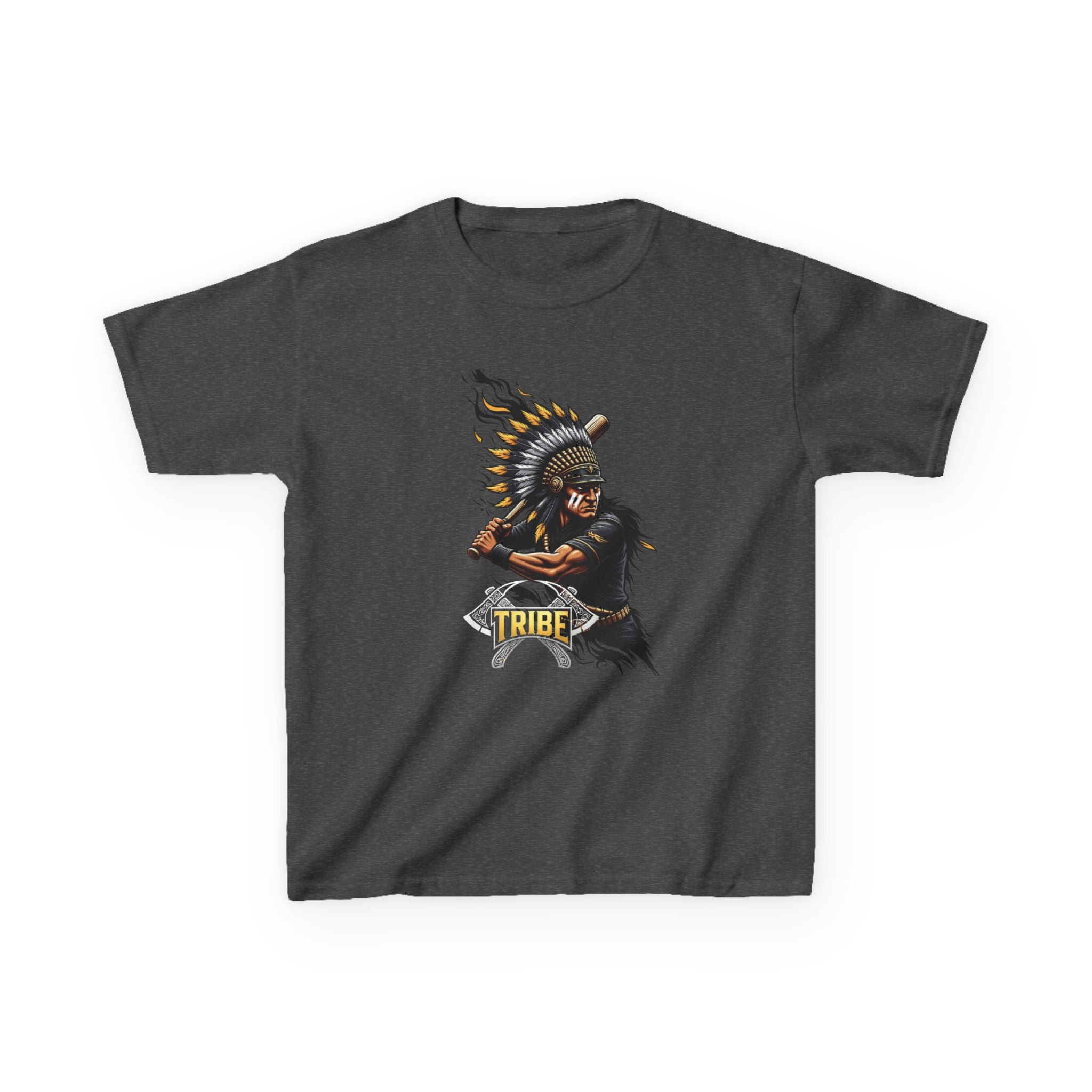 Kids Tee — Fierce Tribal Chief Graphic Shirt
