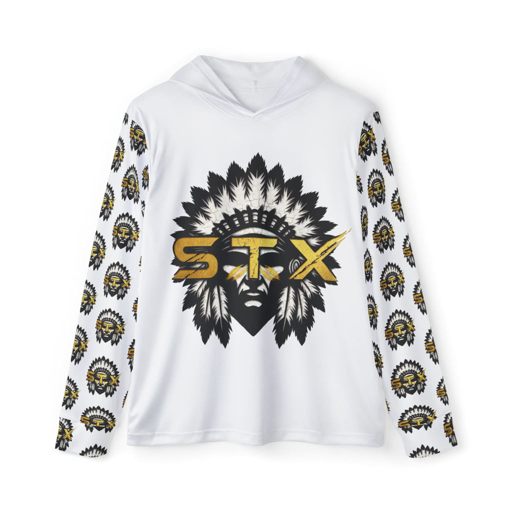 Sports Warmup Hoodie — STX Tribal Headdress Athletic Pullover
