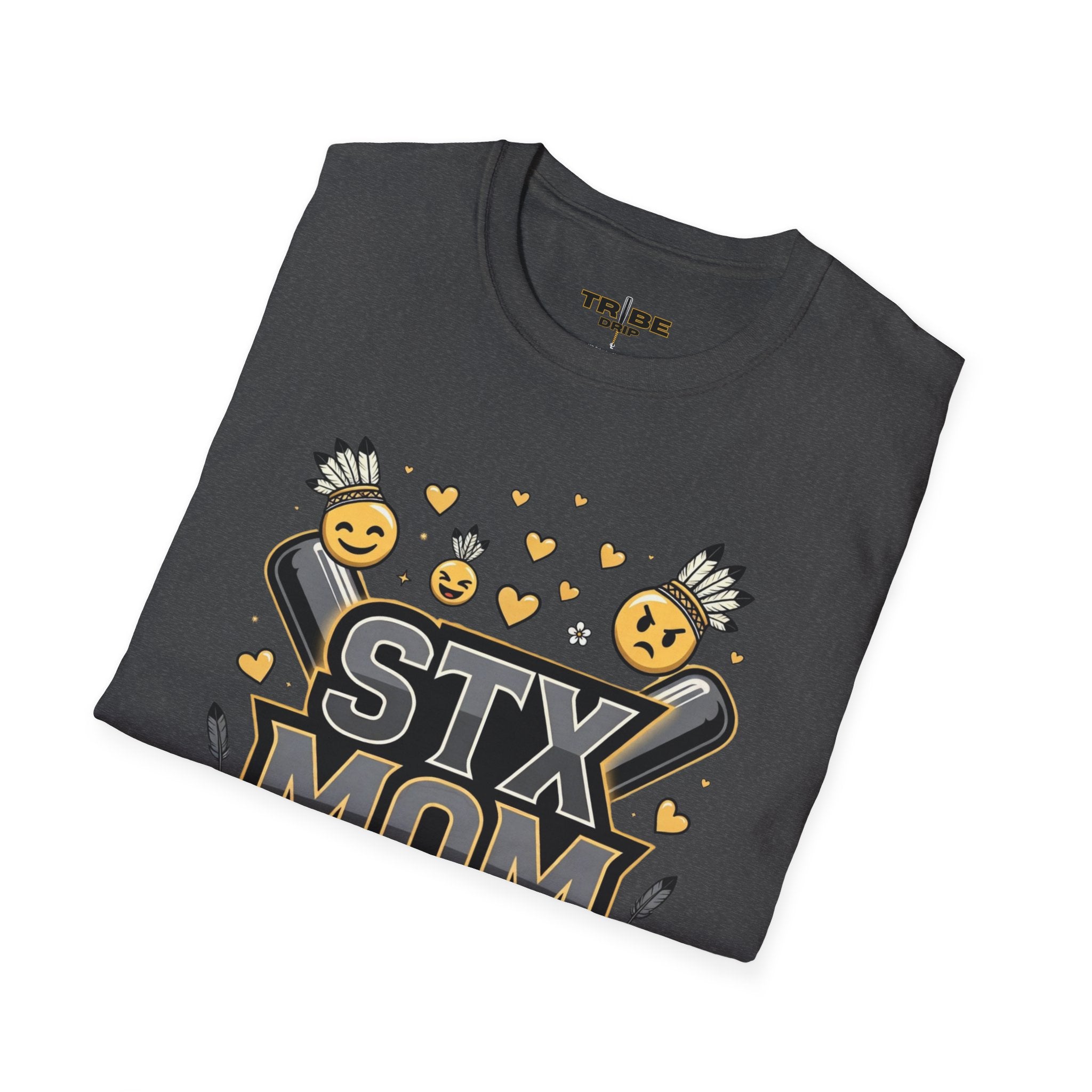 STX Mom T-Shirt — Mom Graphic Shirt with Cheerful Emojis