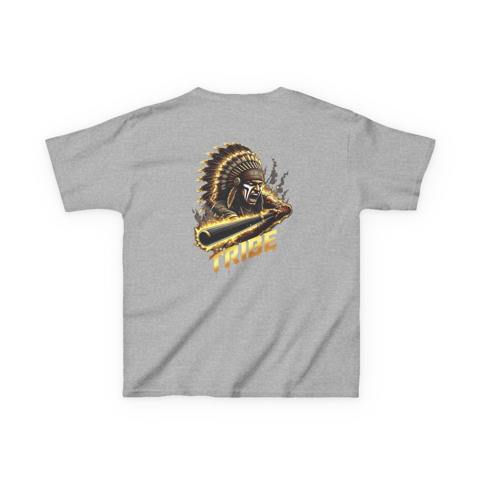 Kids Tee — 'TRIBE' Warrior Helmet Graphic Shirt