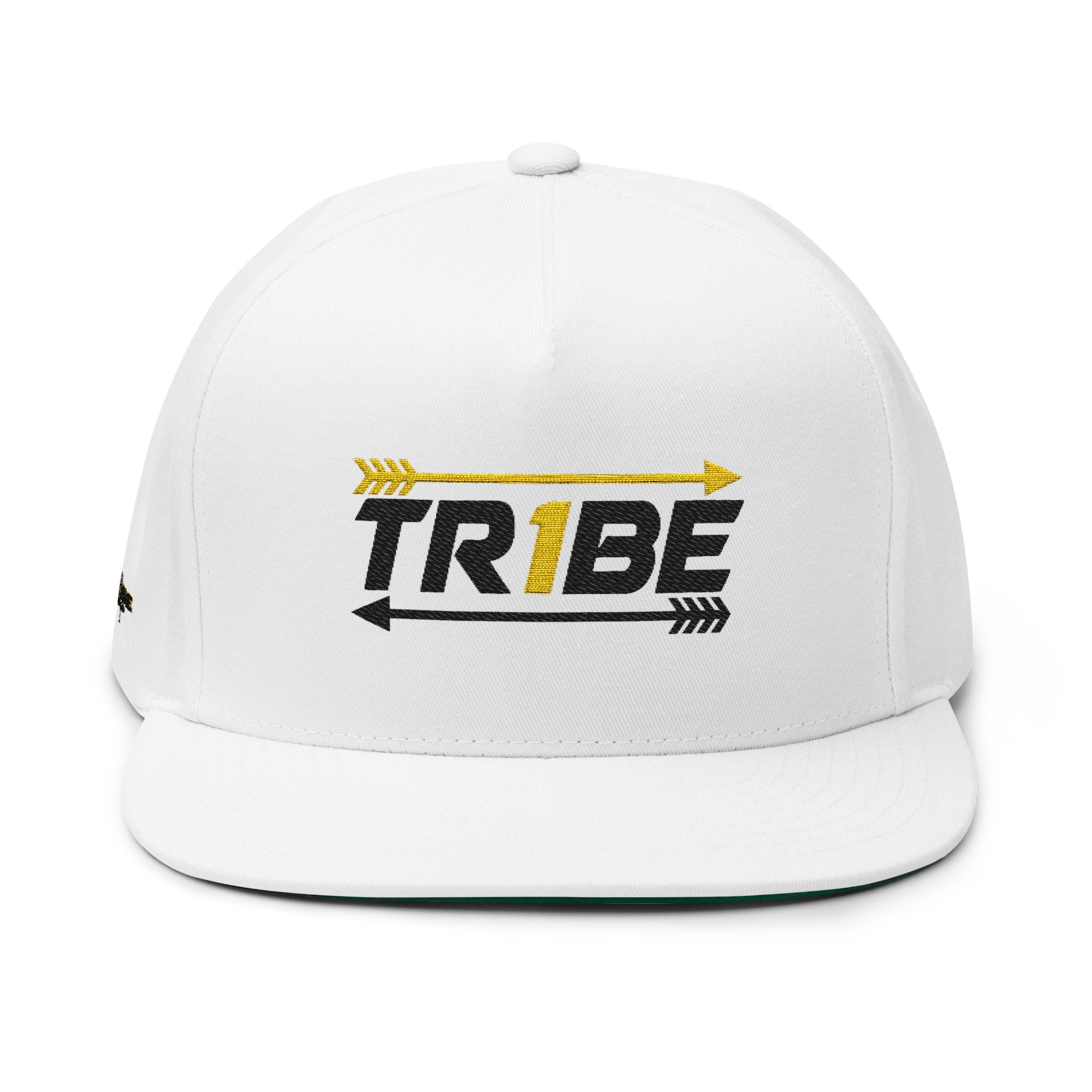 'TRIBE' Flat Bill Cap – Arrow Graphic Snapback Hat