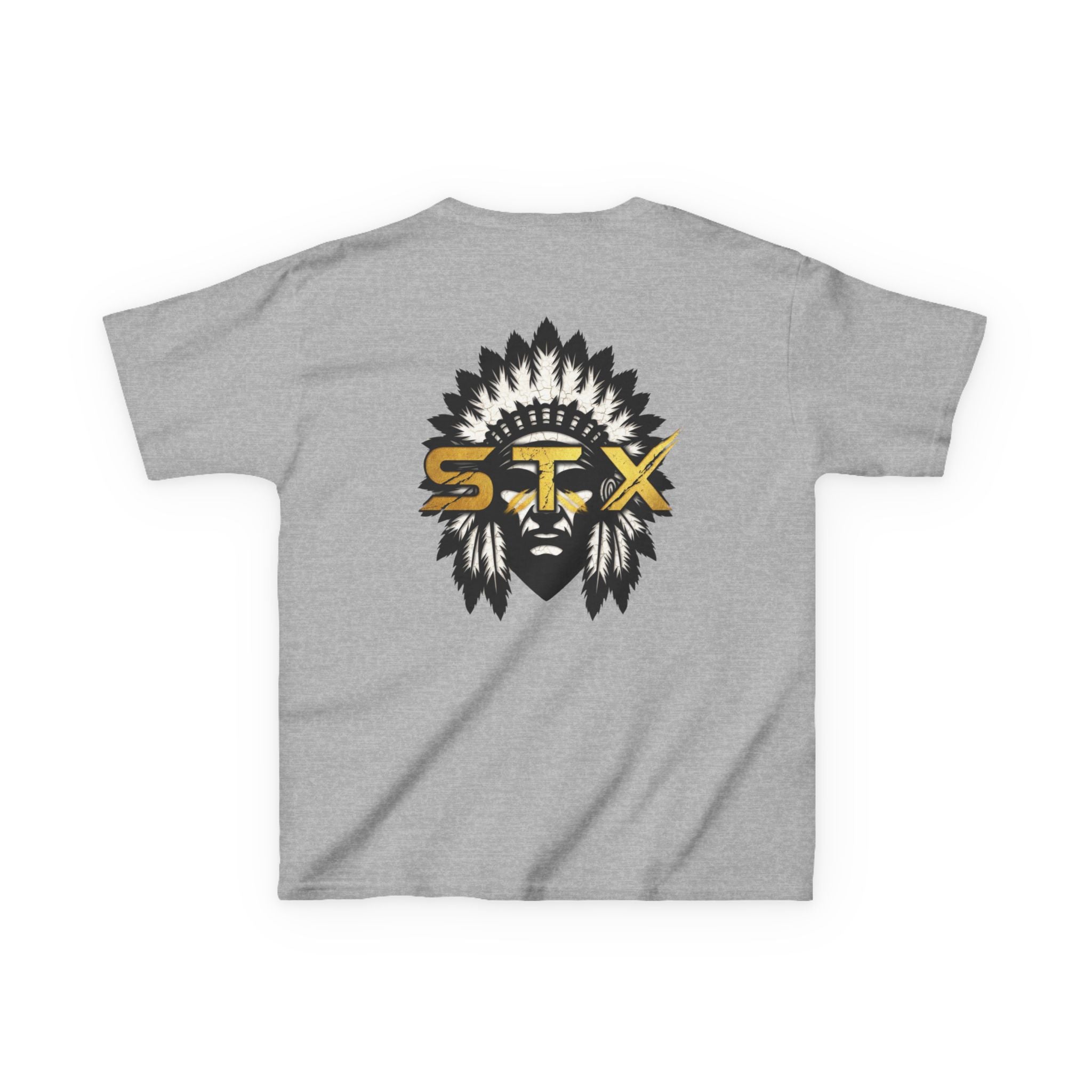 Kids Tee — Tribal Headdress STX Logo Graphic