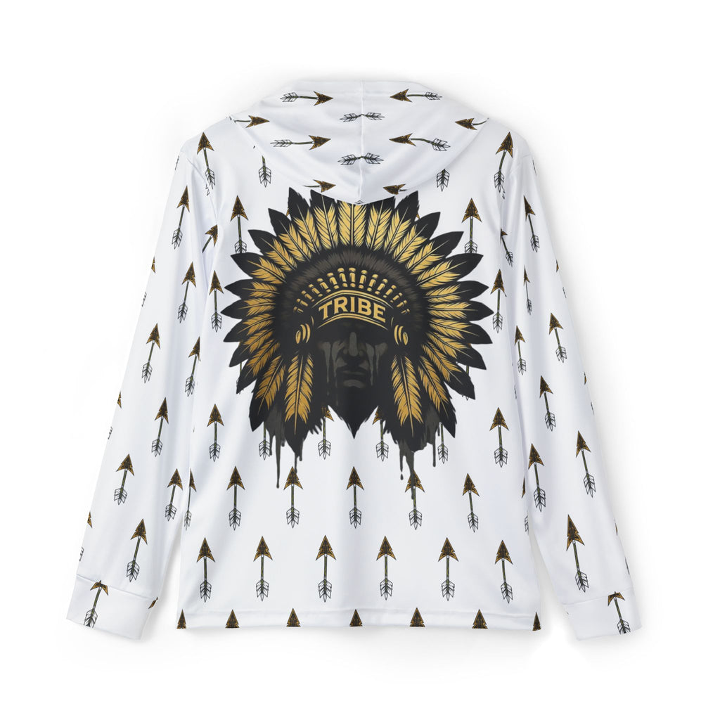 Hoodie — Tribal Headdress Arrow Pattern Sports Warmup Hoodie