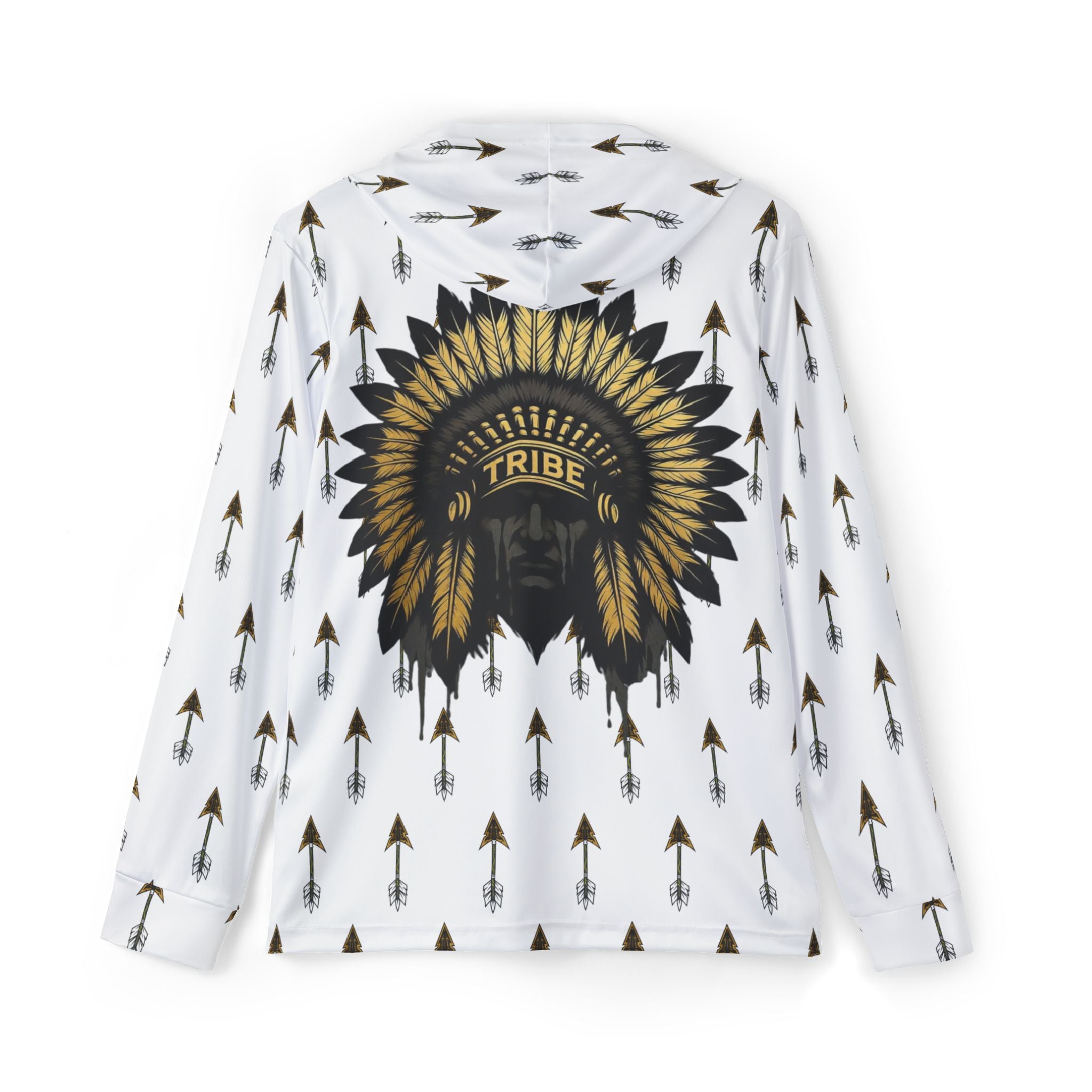 Hoodie — Tribal Headdress Arrow Pattern Sports Warmup Hoodie