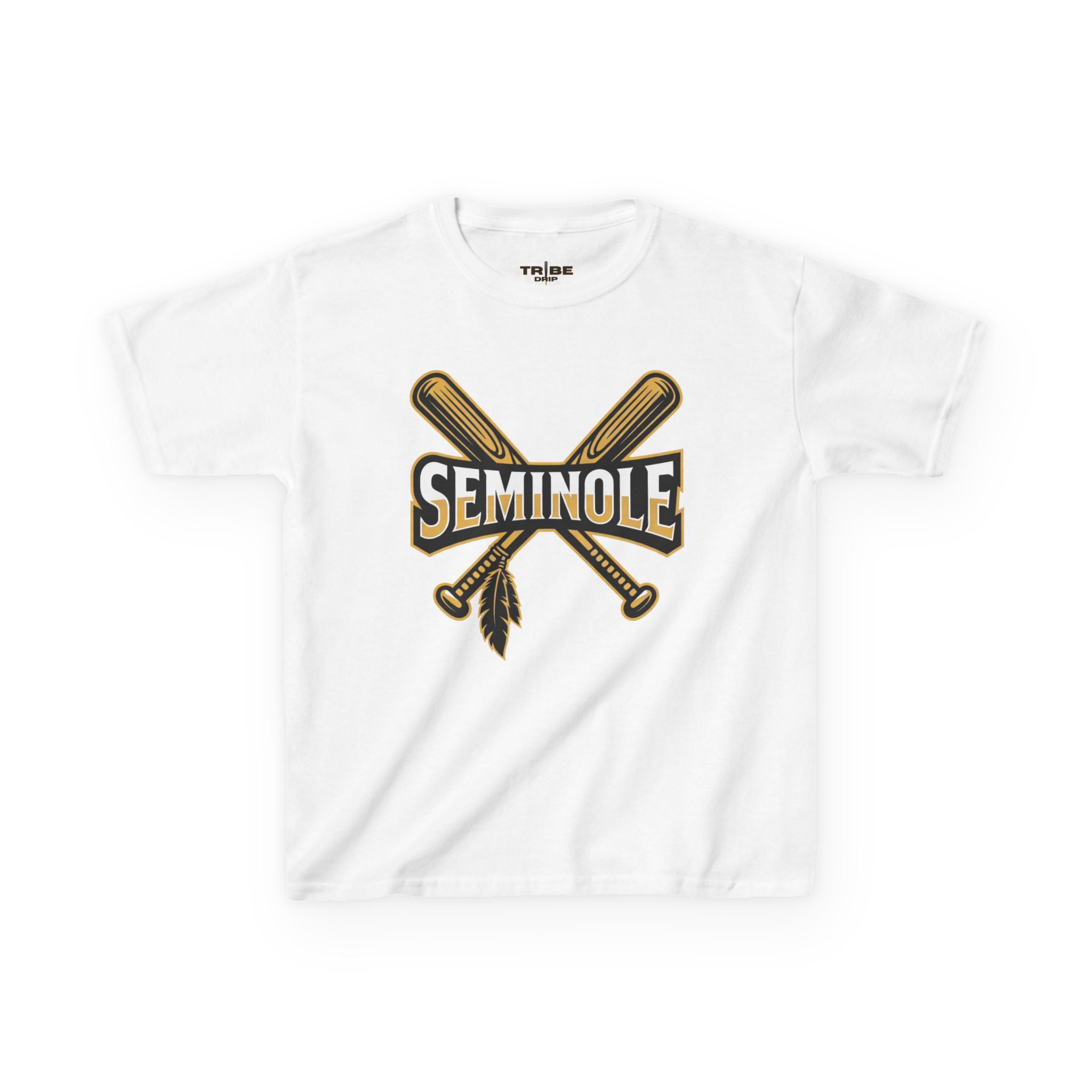Kids Seminole Baseball T-Shirt - Crossed Bats Logo Tee