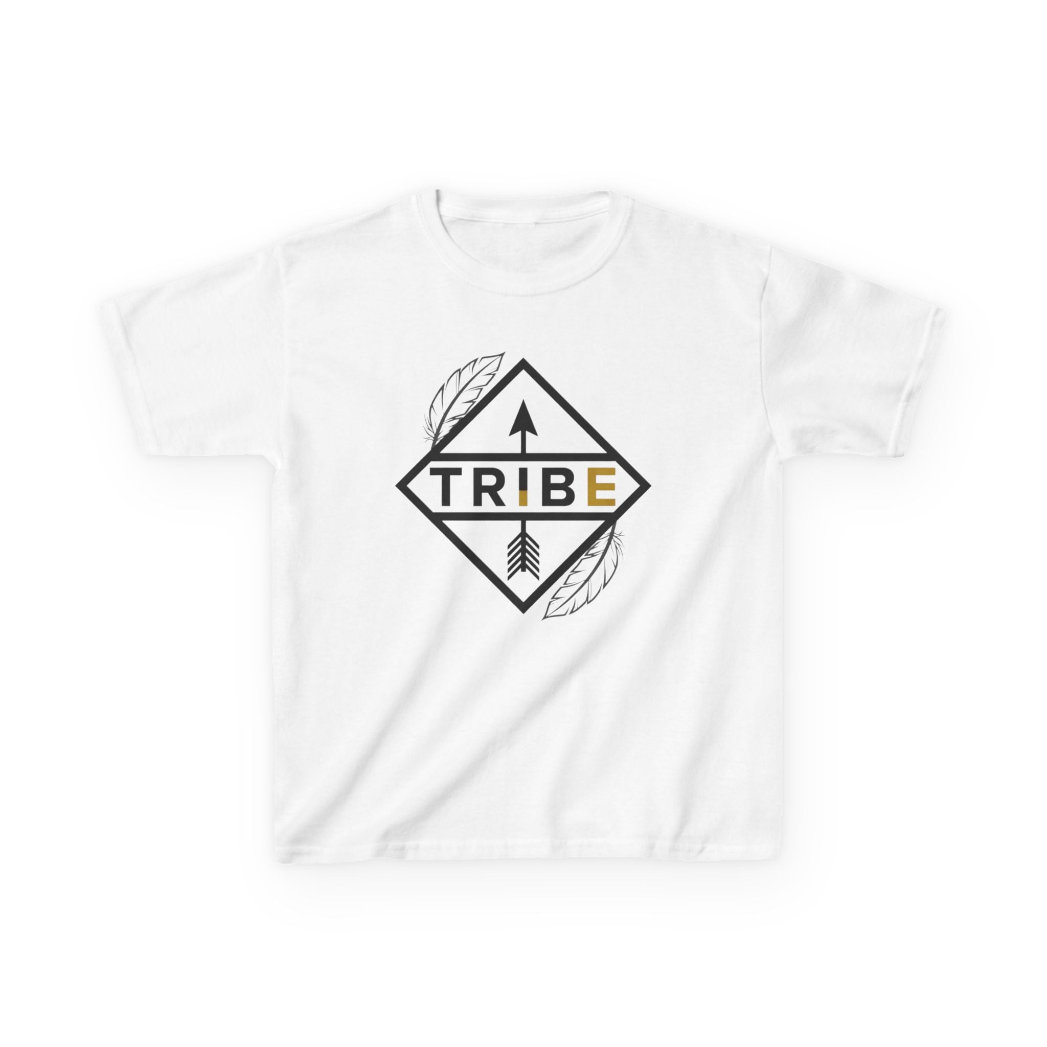 Kids 'Tribe' Arrow Tee — Tribal Feather Graphic T‑Shirt for Children