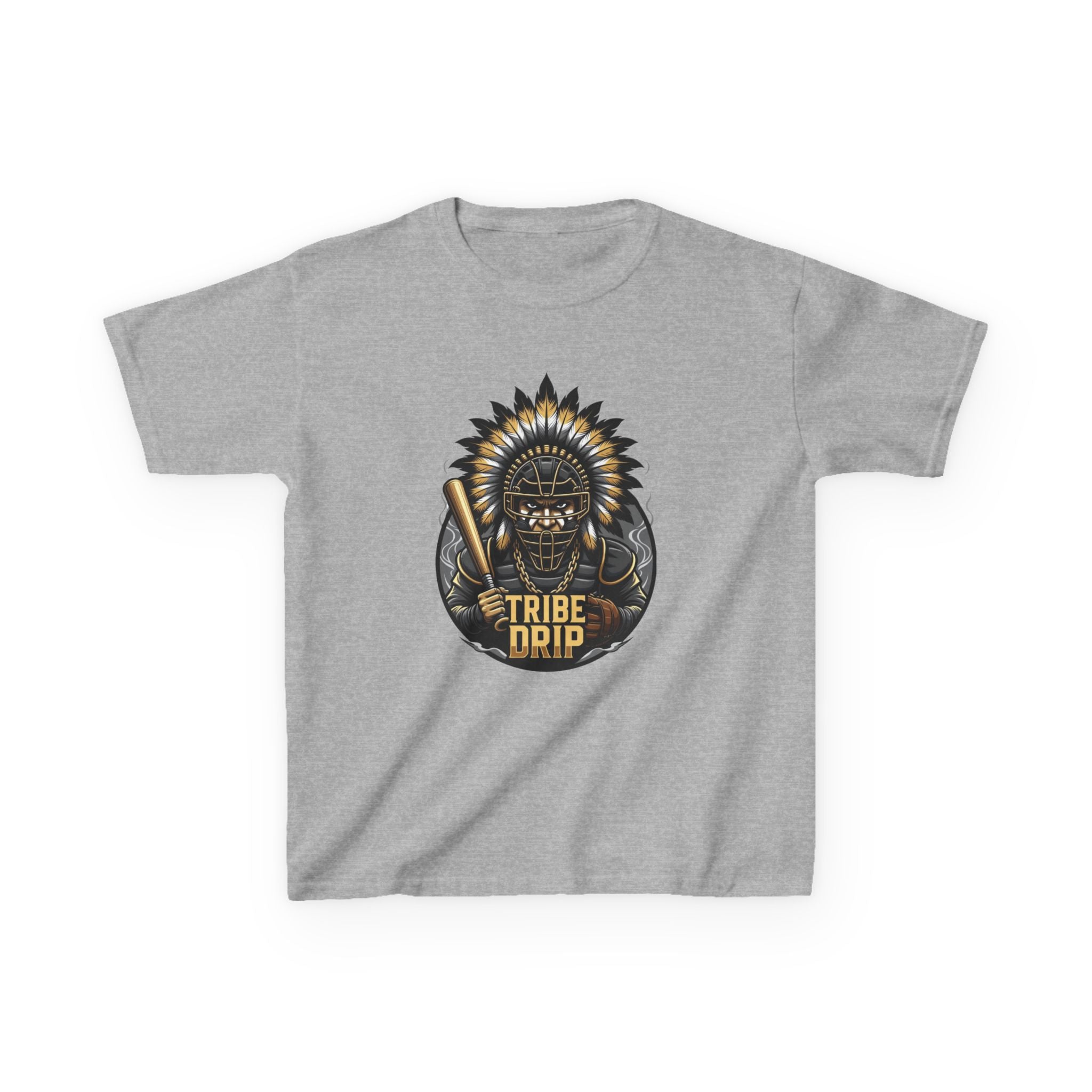 Kids Tee - 'Tribe Drip' Tribal Helmet Graphic
