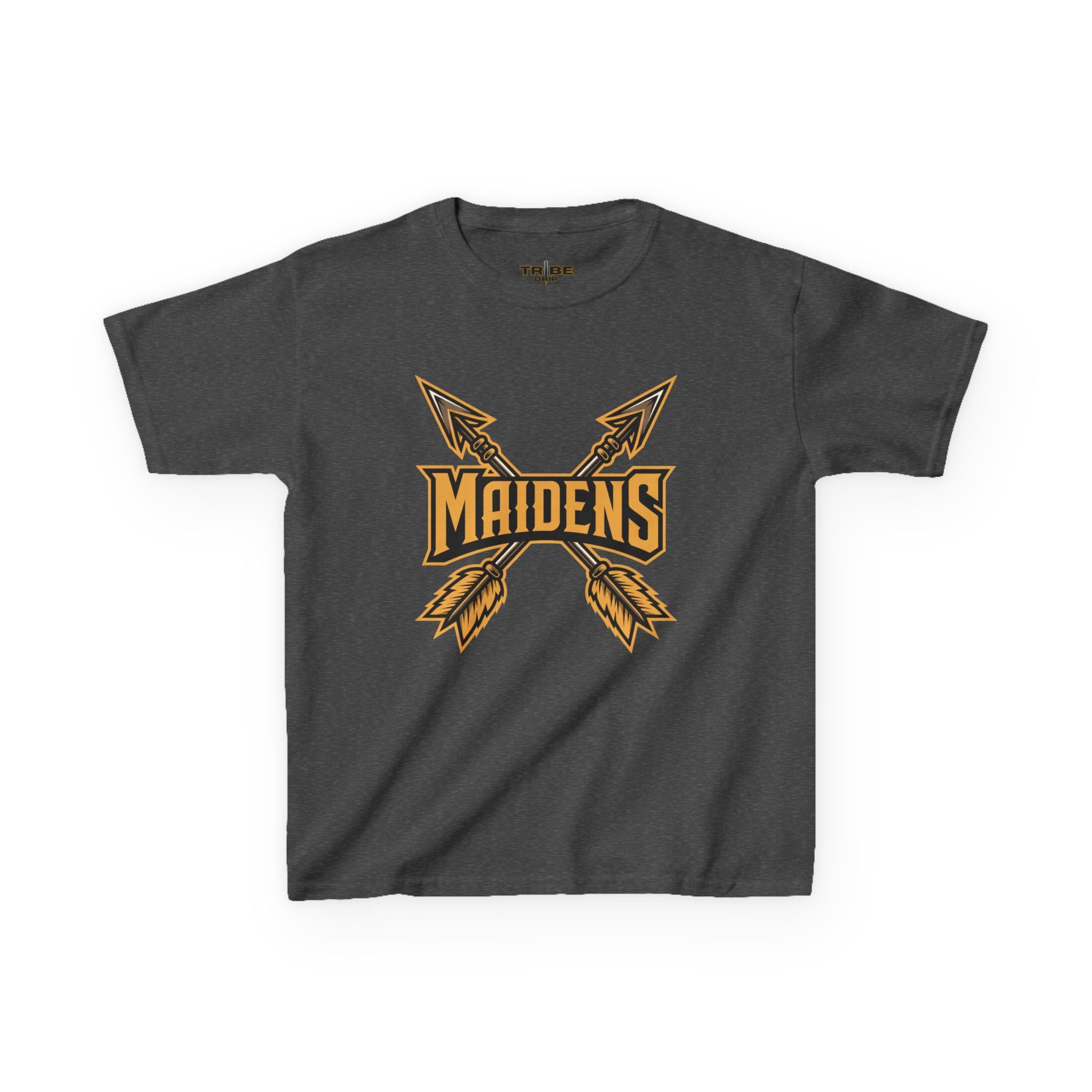 Kids 'Maidens' Arrow Logo Tee — Youth Vintage Athletic Shirt