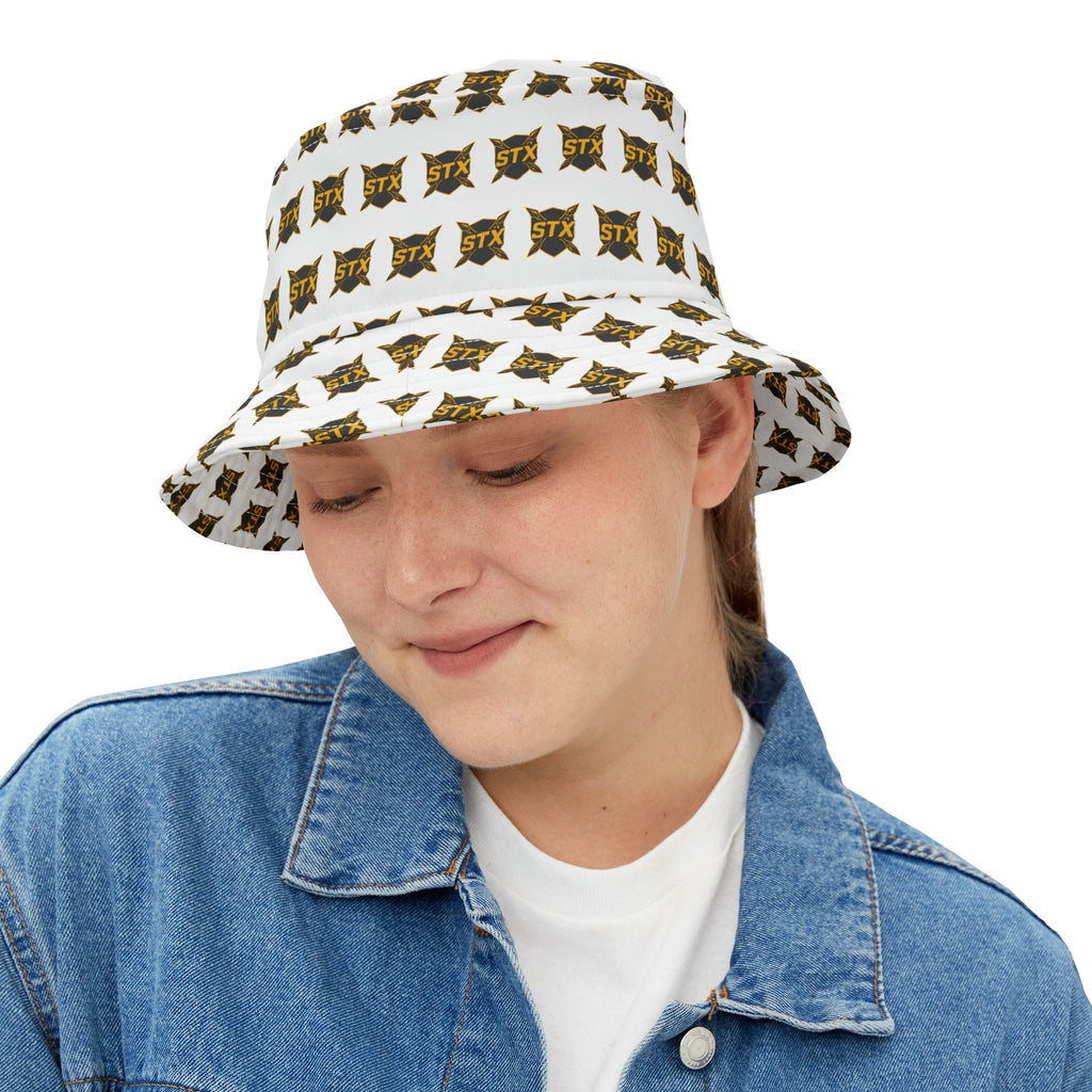 Bucket Hat — Repeating STX Logo All-Over Print