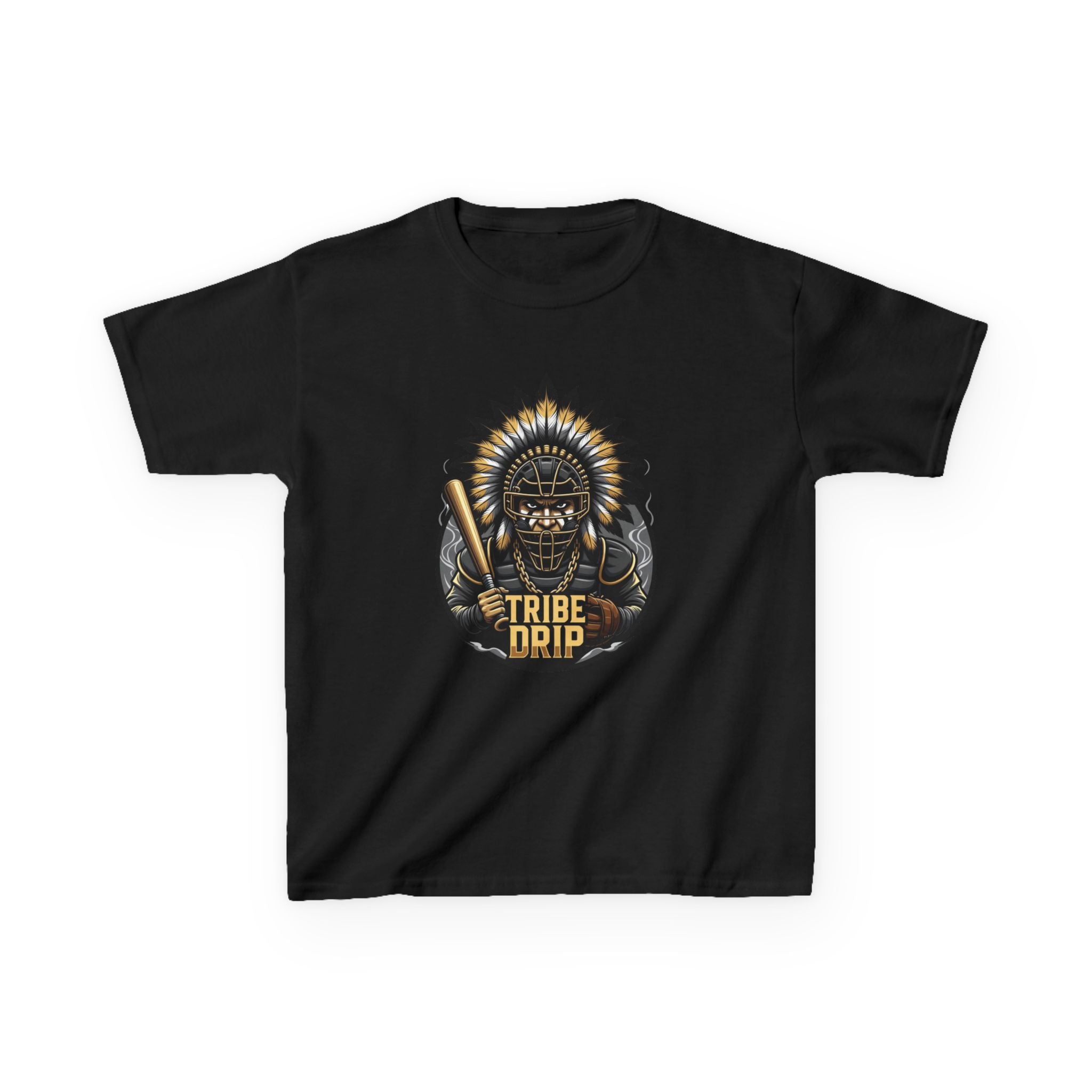 Kids Tee - 'Tribe Drip' Tribal Helmet Graphic