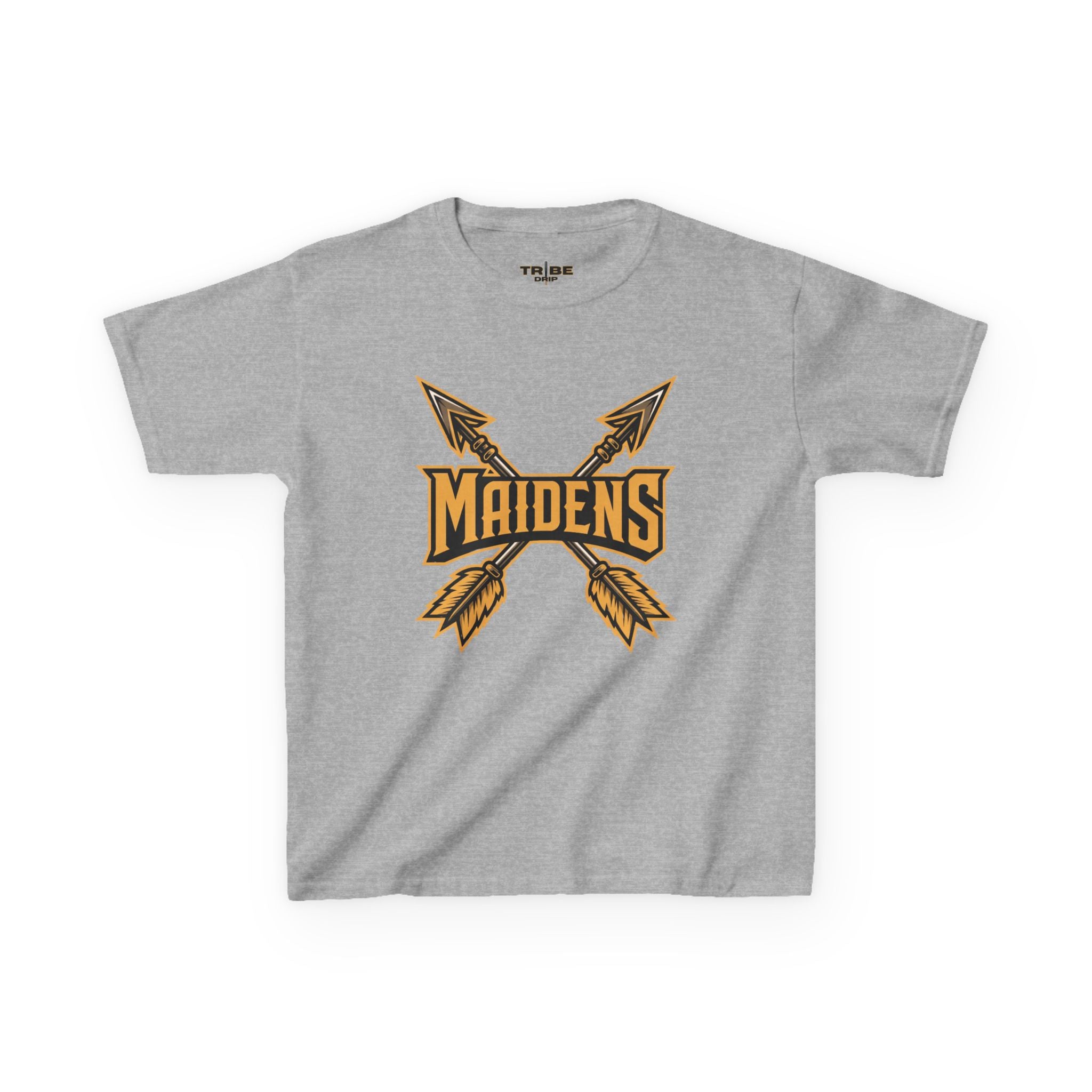 Kids 'Maidens' Arrow Logo Tee — Youth Vintage Athletic Shirt