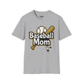 Baseball Mom T-Shirt — Cheer Squad Graphic Tee with Bat & Ball