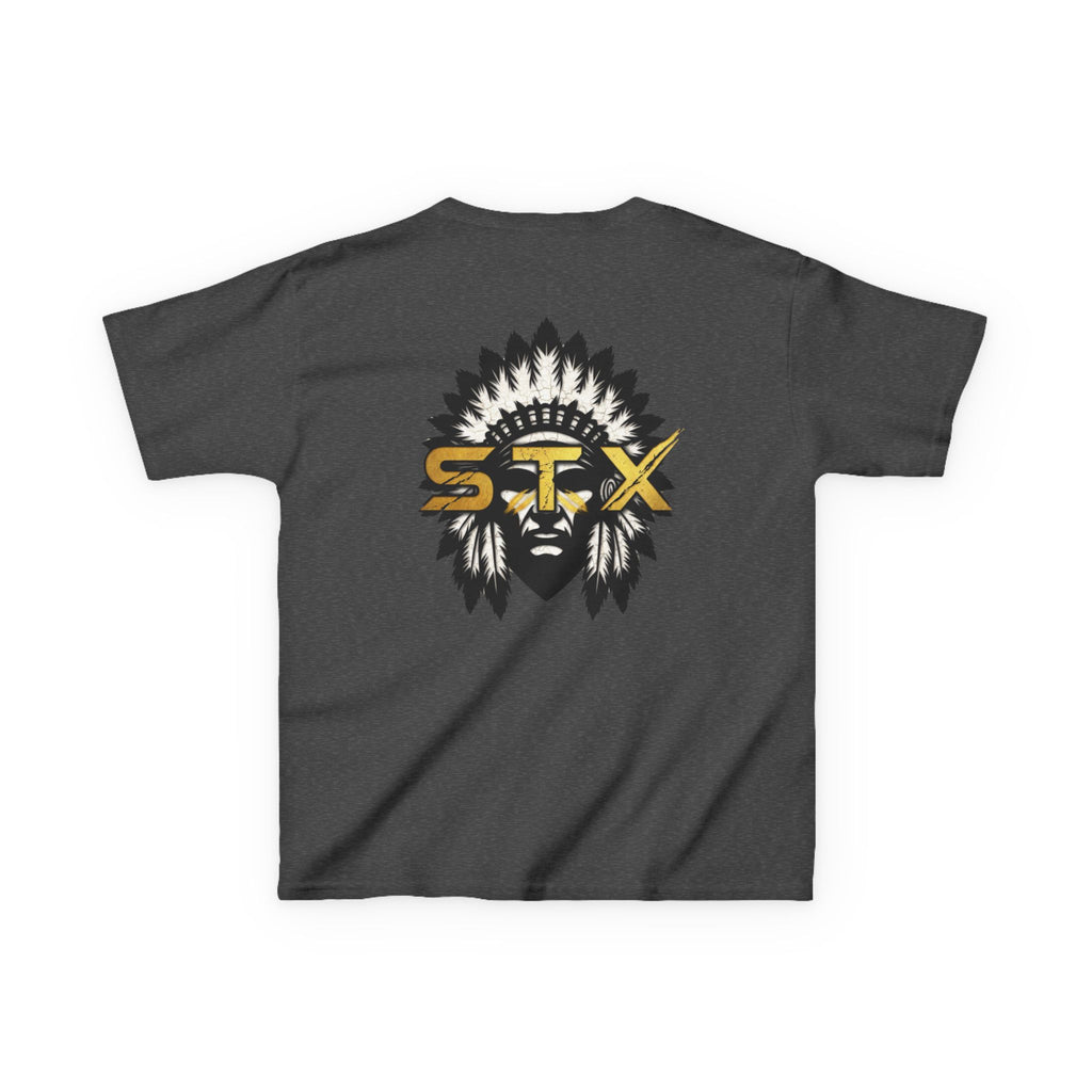 Kids Tee — Tribal Headdress STX Logo Graphic