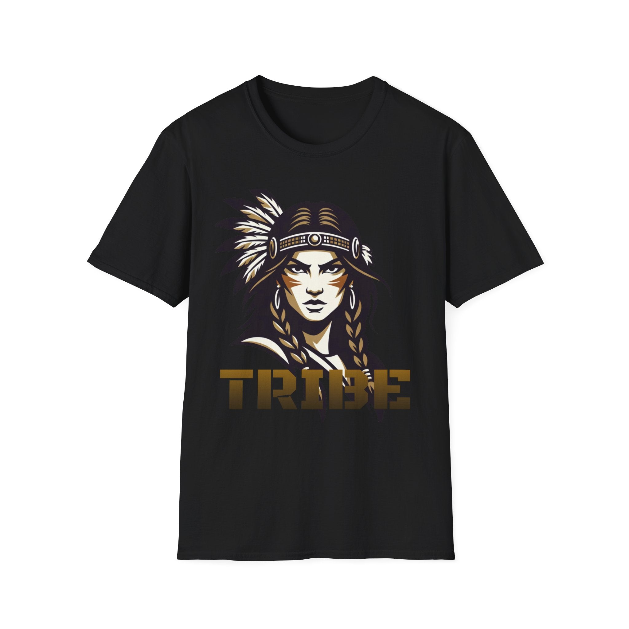 Tribe Warrior T-Shirt — Native Headdress Graphic Tee