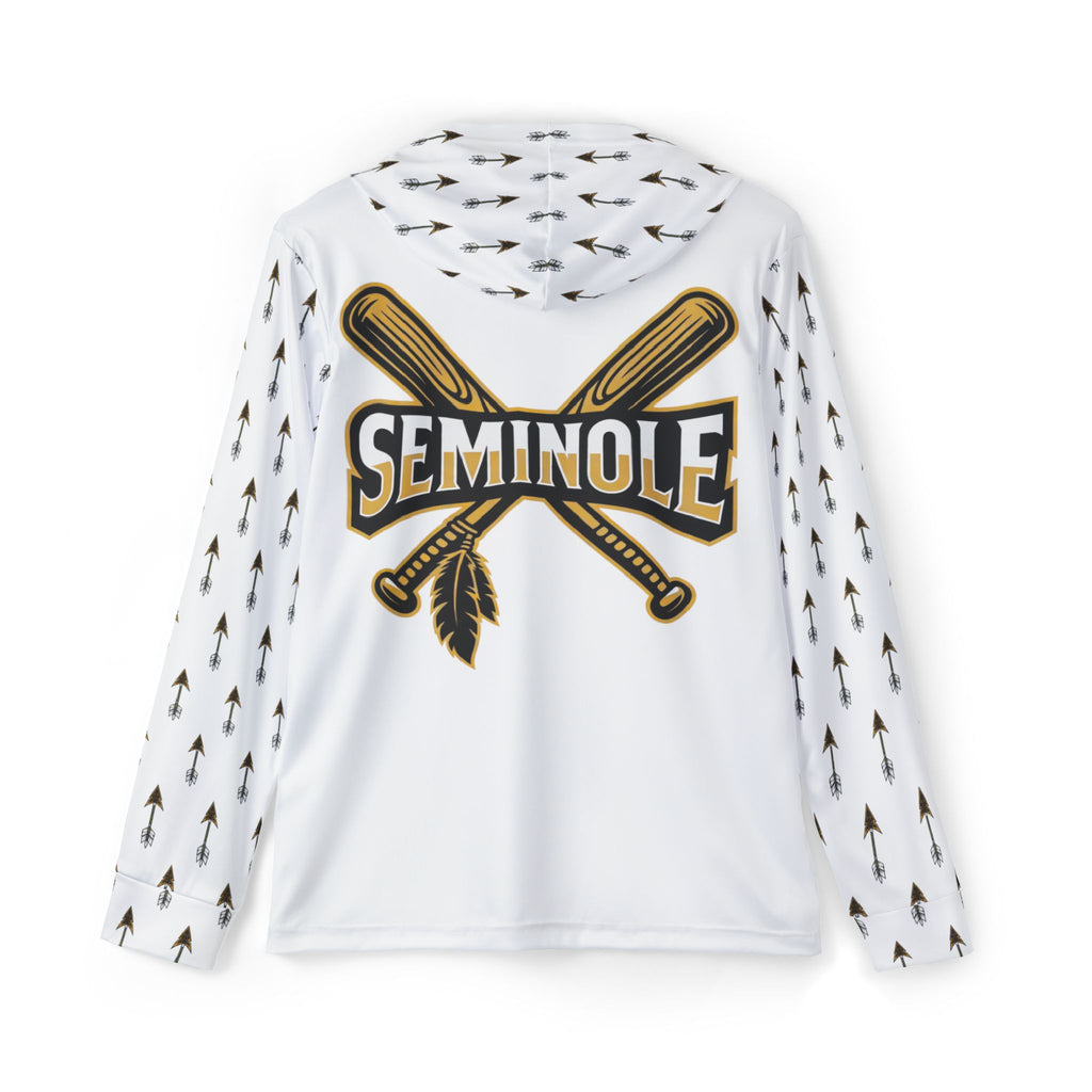 White Seminole Baseball Tribe Sports Warmup Hoodie