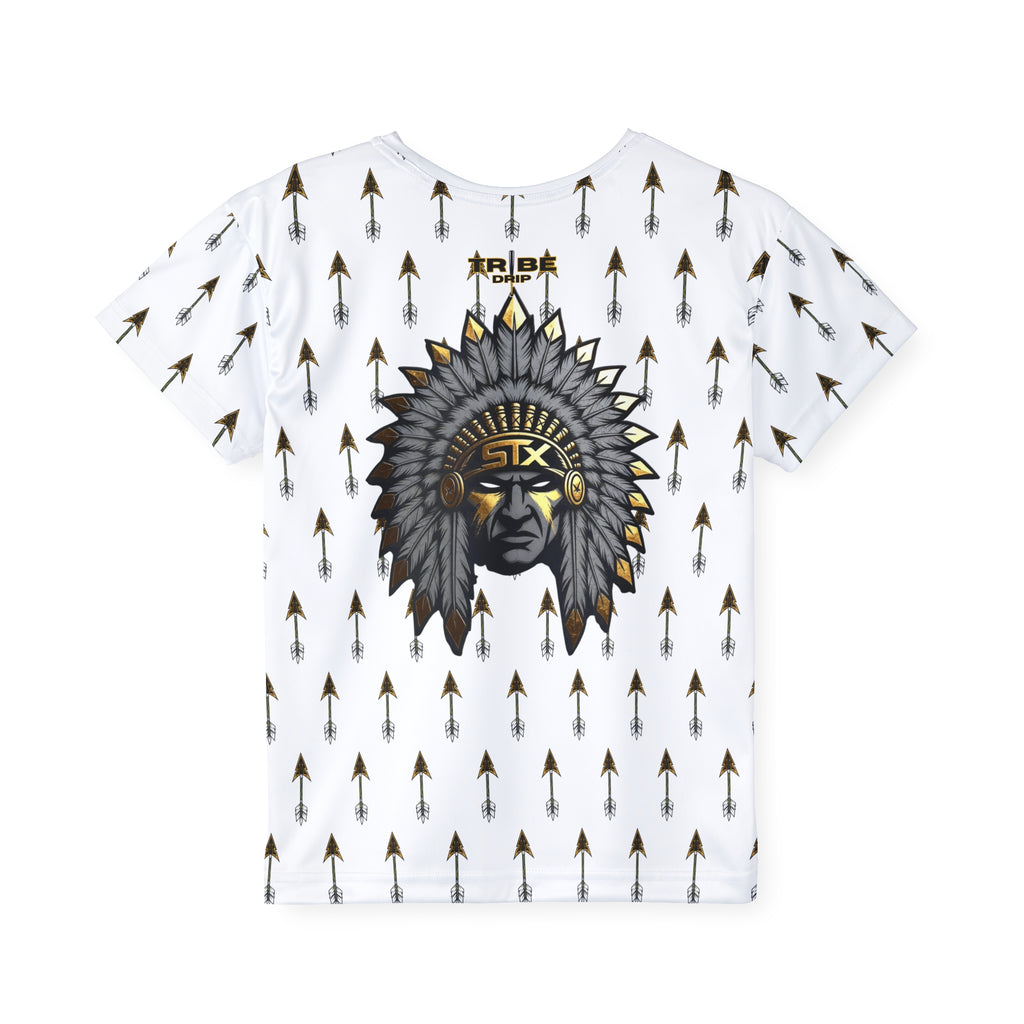 Kids Jersey — Arrow Pattern with Native Chief Graphic
