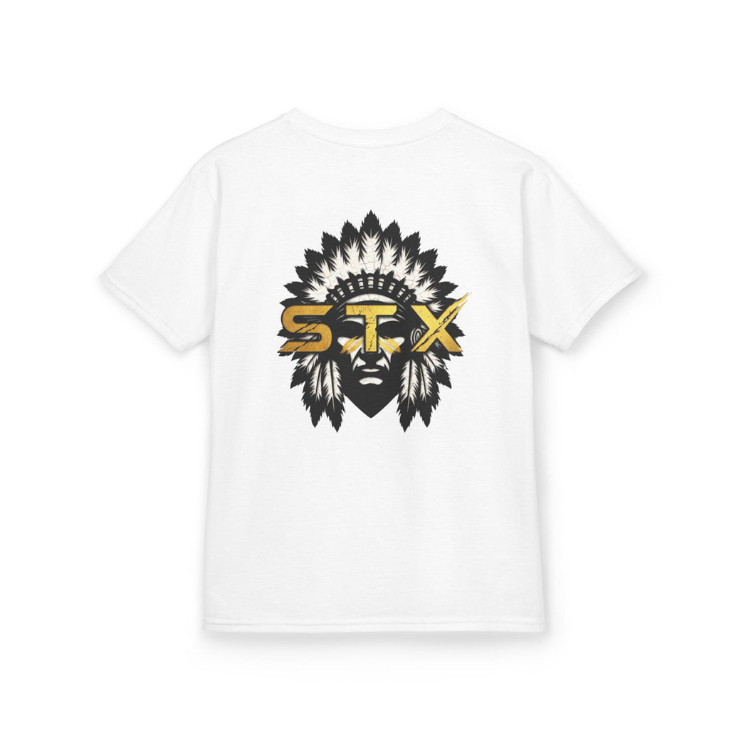 Kids Tee — Tribal Headdress STX Logo Graphic