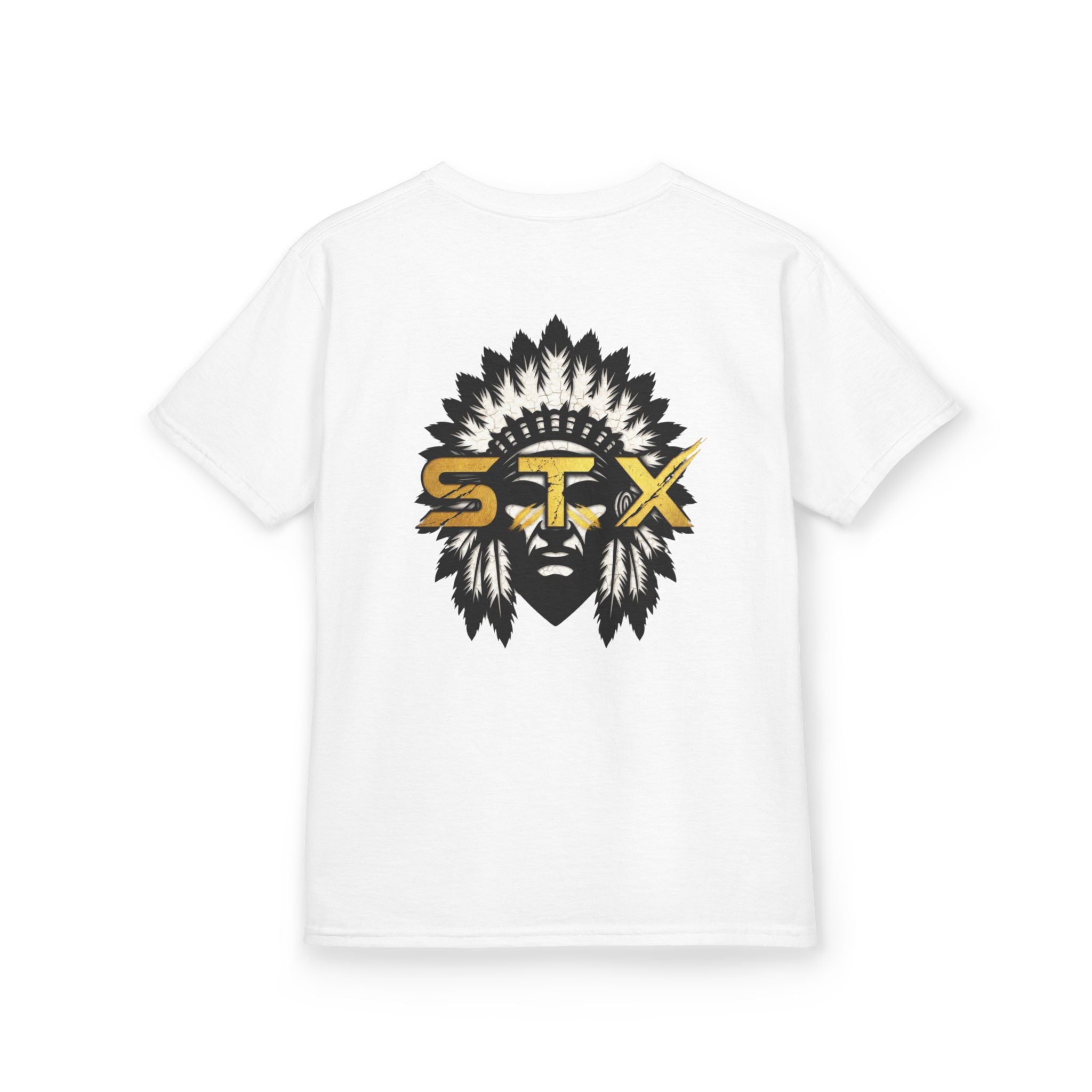 Kids Tee — Tribal Headdress STX Logo Graphic