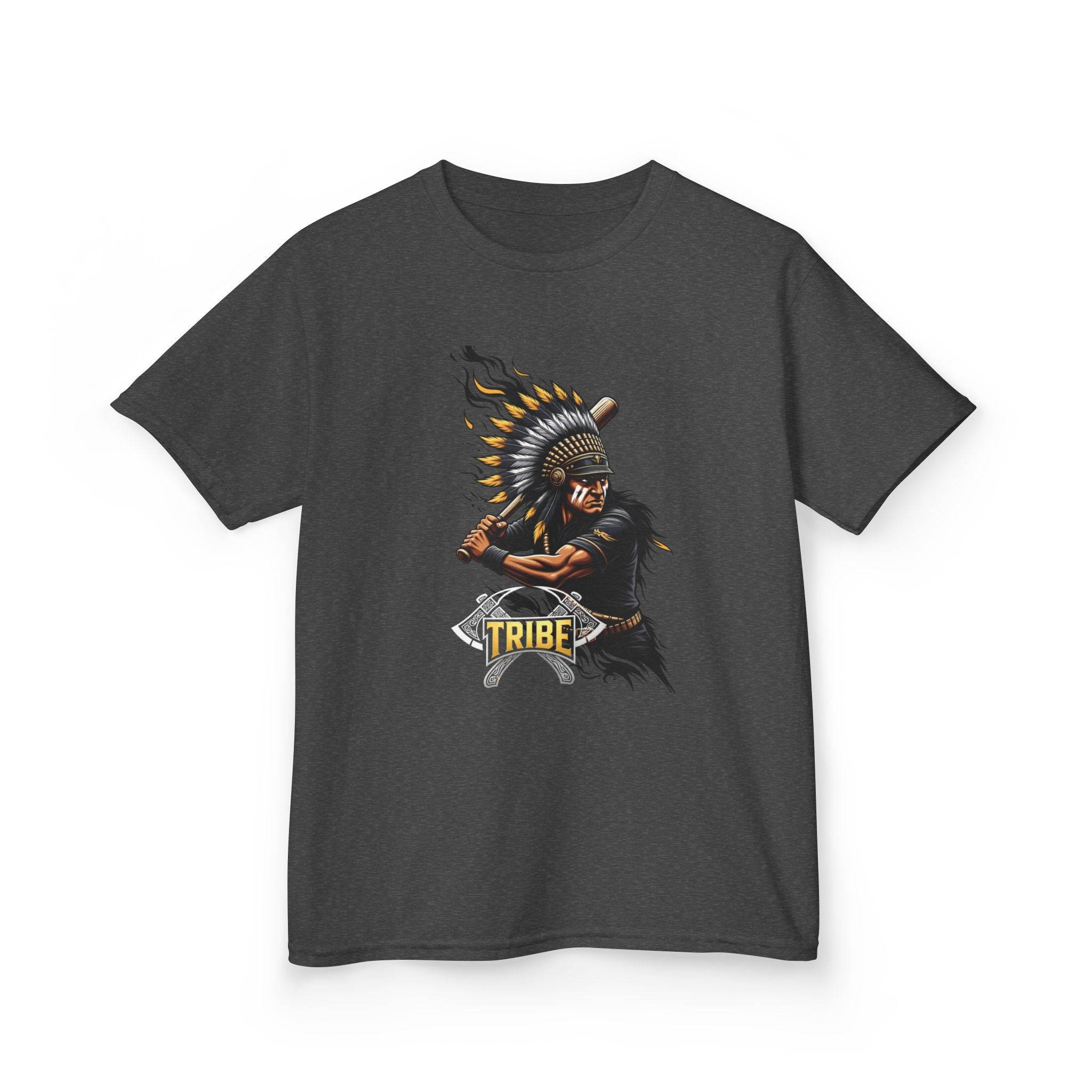 Kids Tee — Fierce Tribal Chief Graphic Shirt