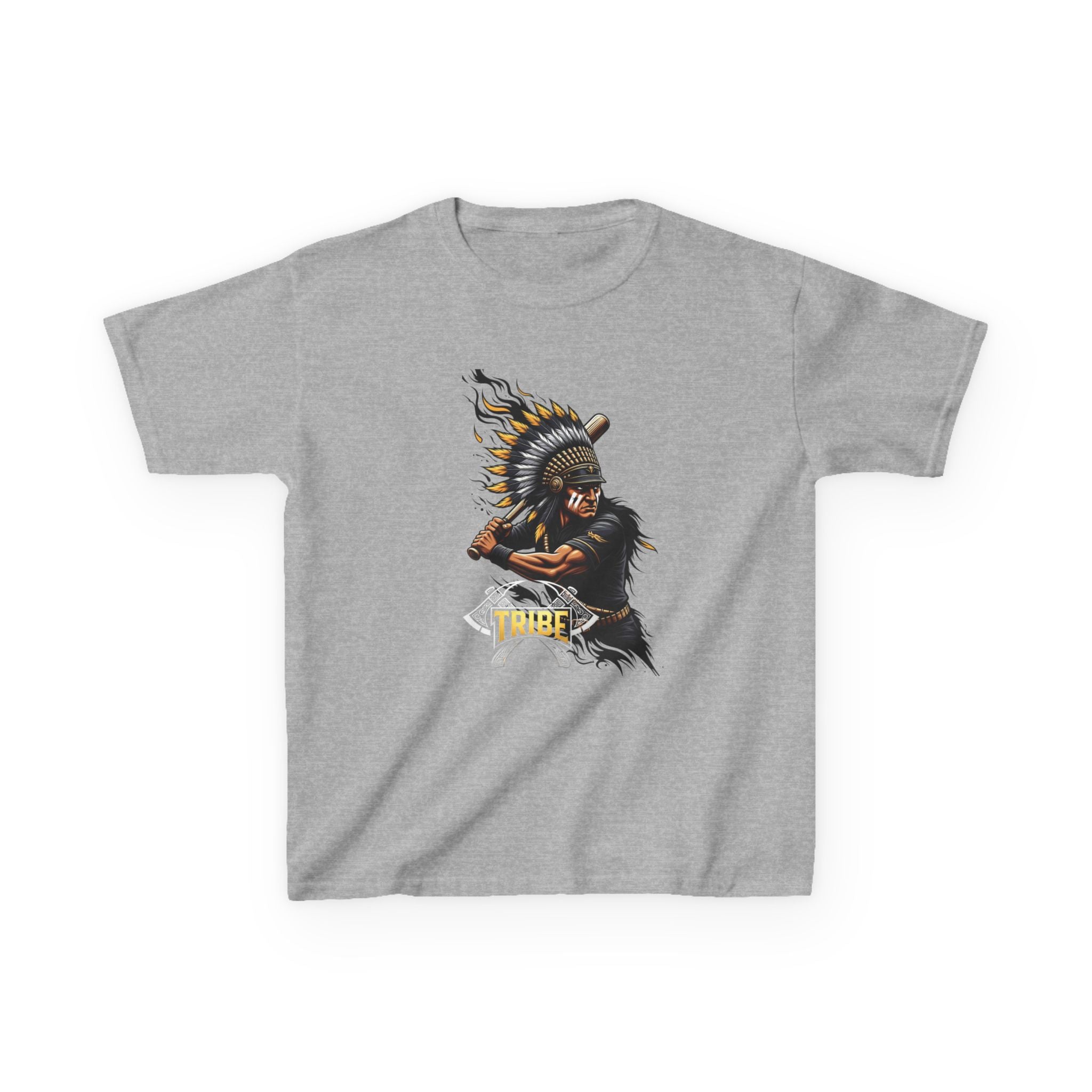 Kids Tee — Fierce Tribal Chief Graphic Shirt