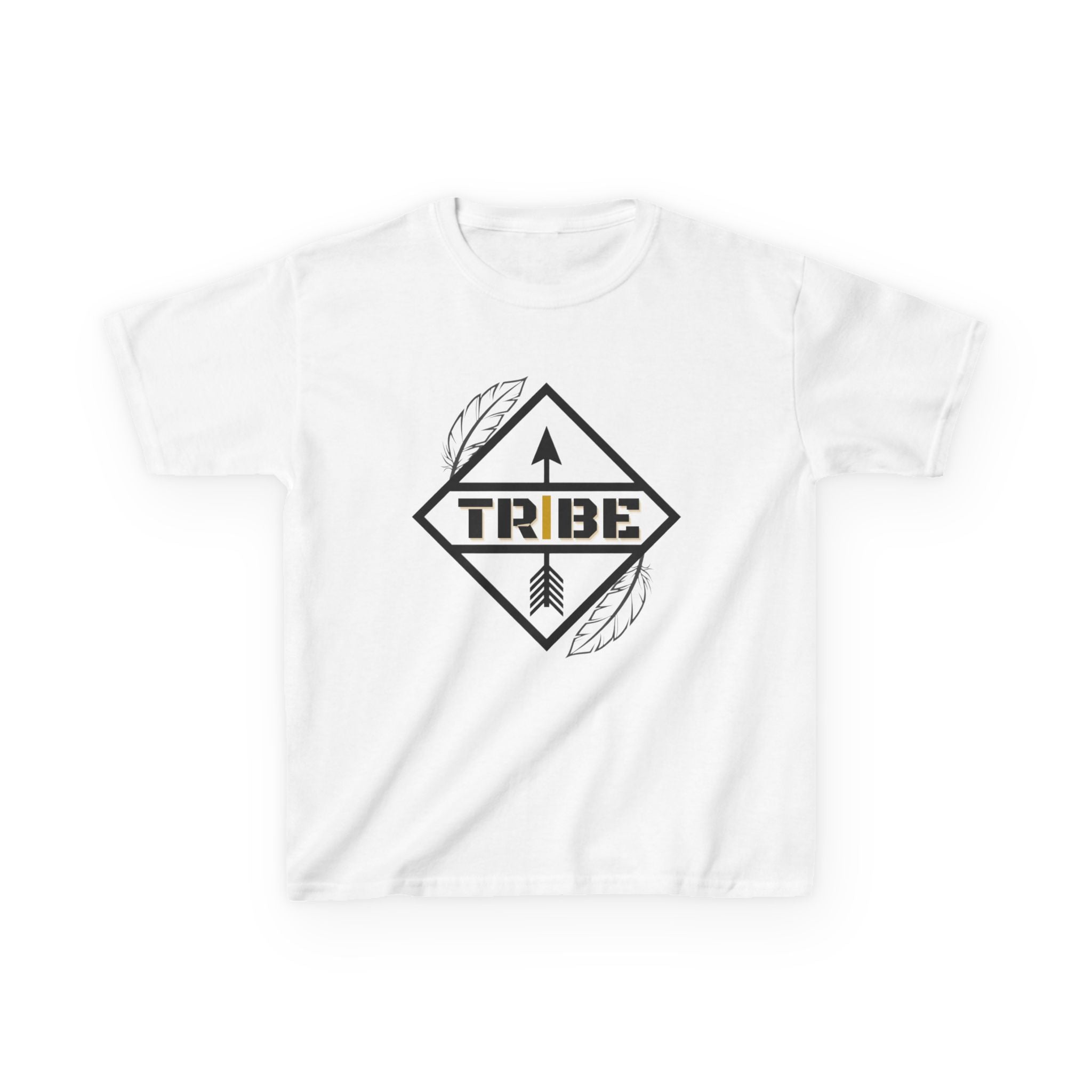 Kids 'Tribe' Arrow Tee — Tribal Feather Graphic T‑Shirt for Children