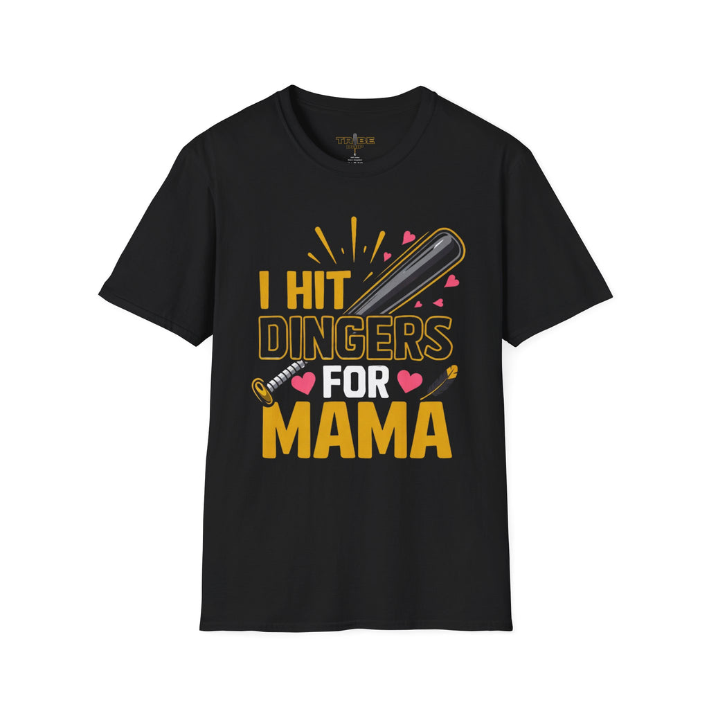 Adult - I Hit Dingers for Mama Baseball T-Shirt