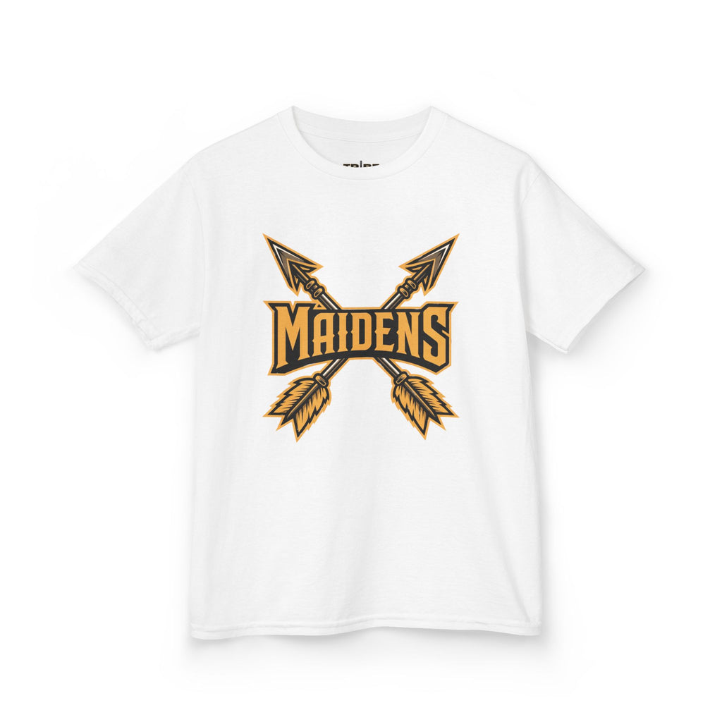 Kids 'Maidens' Arrow Logo Tee — Youth Vintage Athletic Shirt