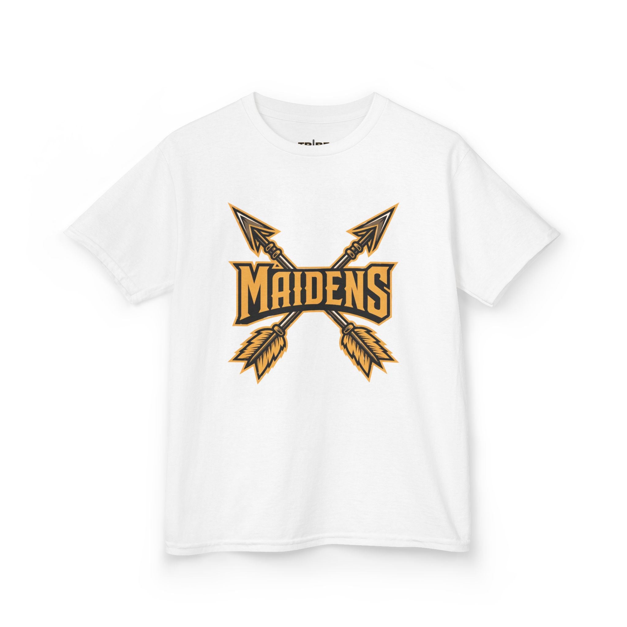 Kids 'Maidens' Arrow Logo Tee — Youth Vintage Athletic Shirt