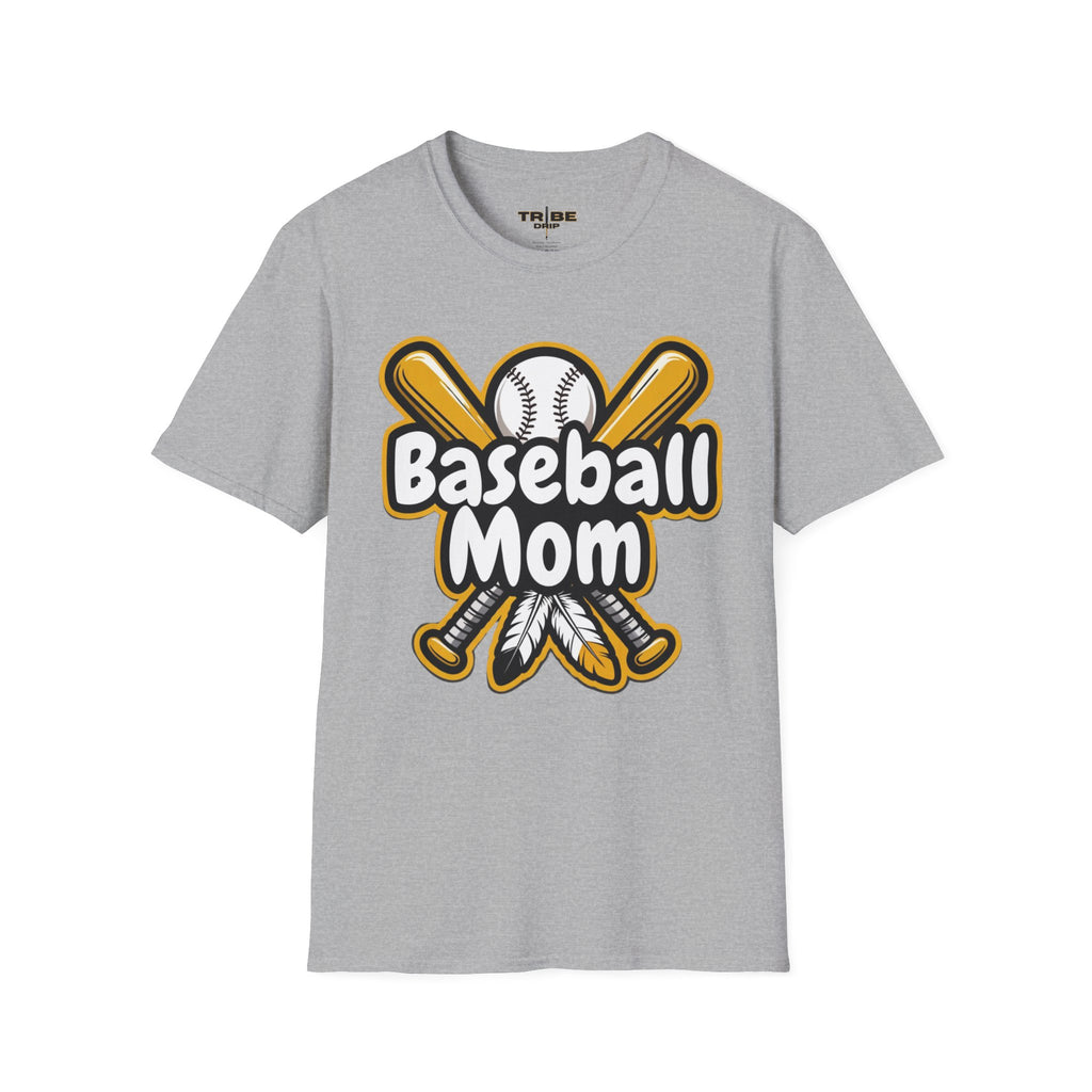 Baseball Mom T-Shirt — Cute Graphic Baseball Mom Tee for Game Day