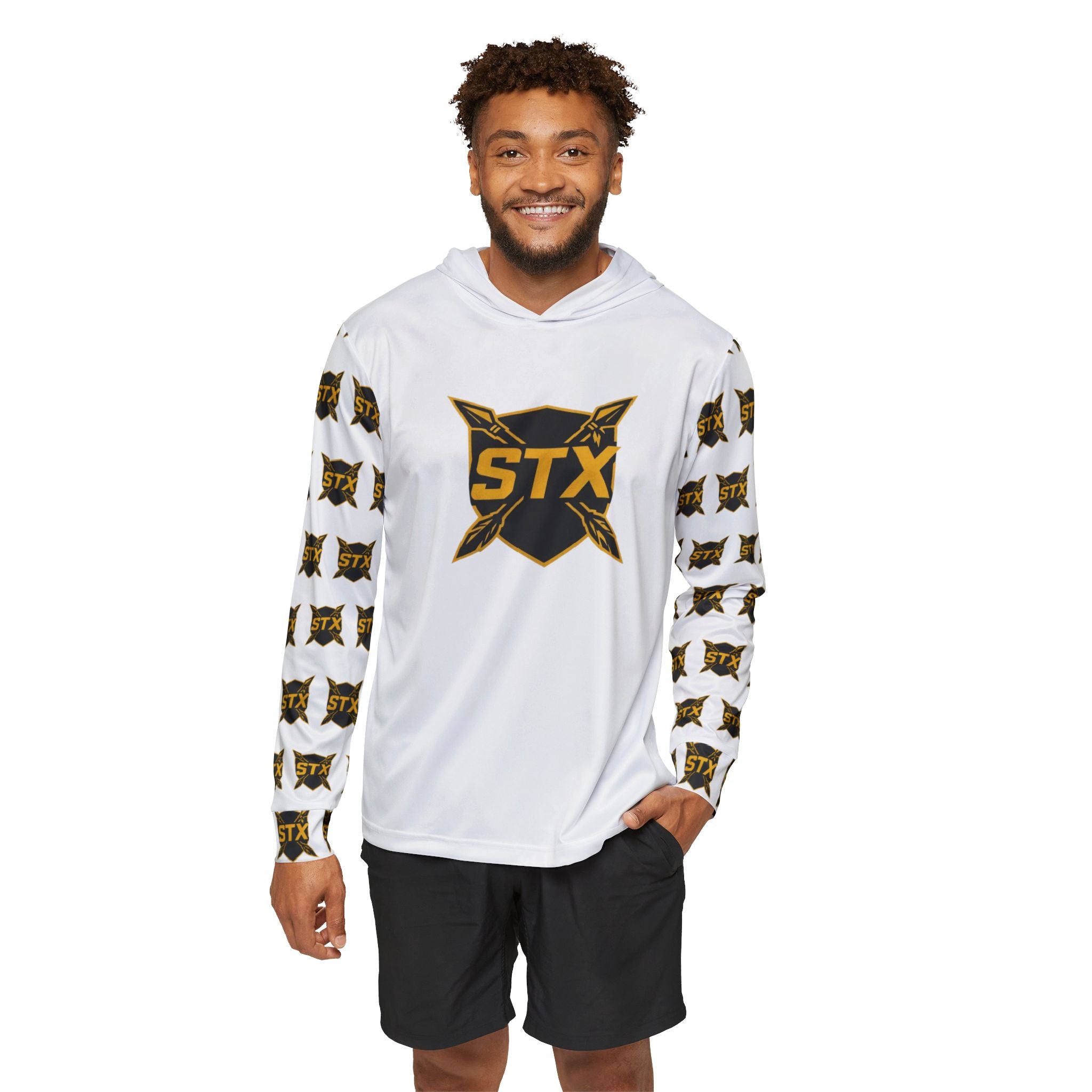 STX Tribal Logo Hoodie — Men's Sports Warmup Performance Hoodie