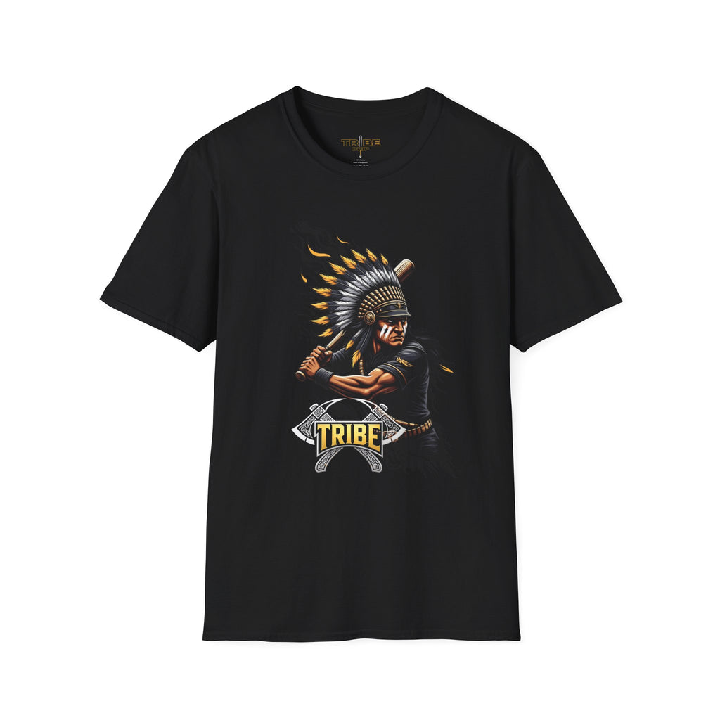 Tribal Warrior T-Shirt — 'Tribe' Native Headdress Graphic Tee