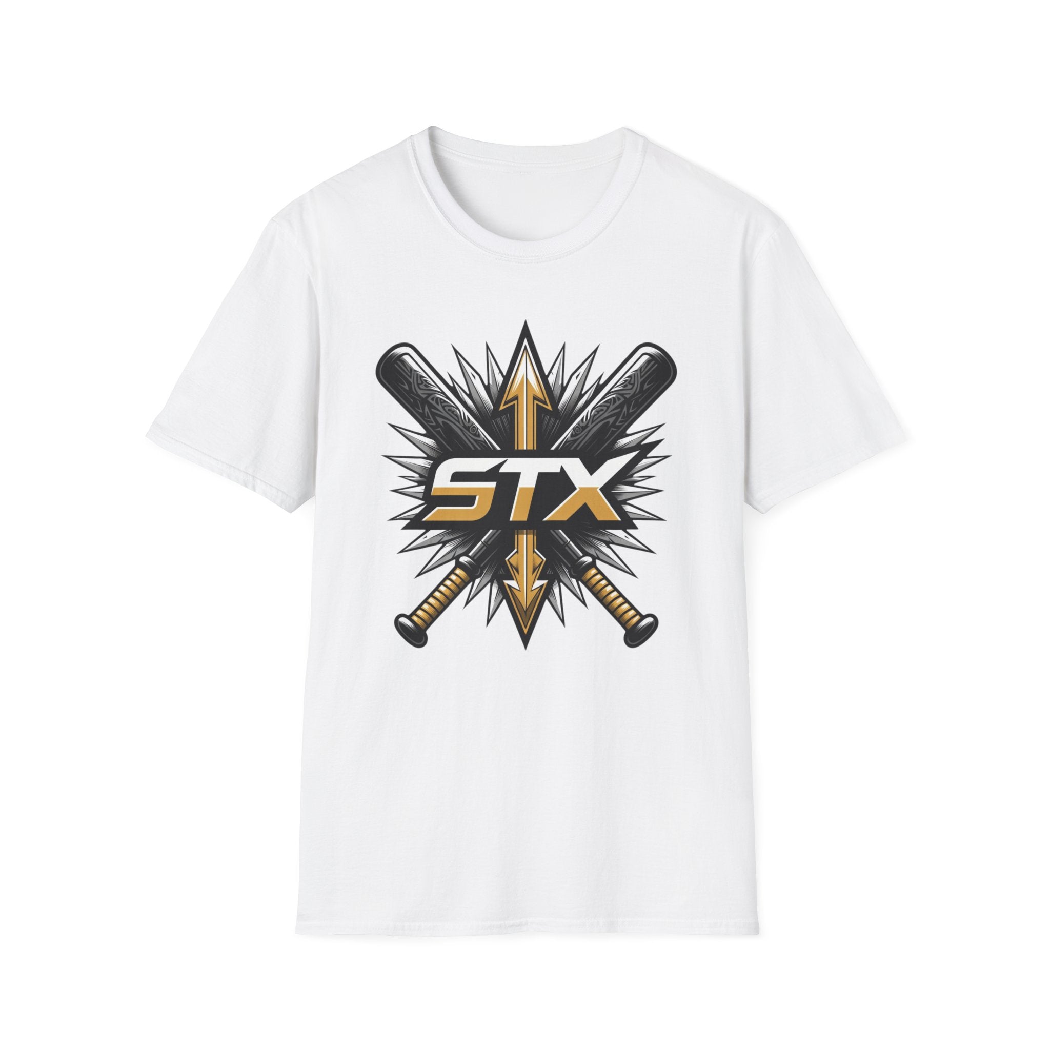 STX Baseball Crossed Bats T-Shirt — Athletic Team Logo Tee