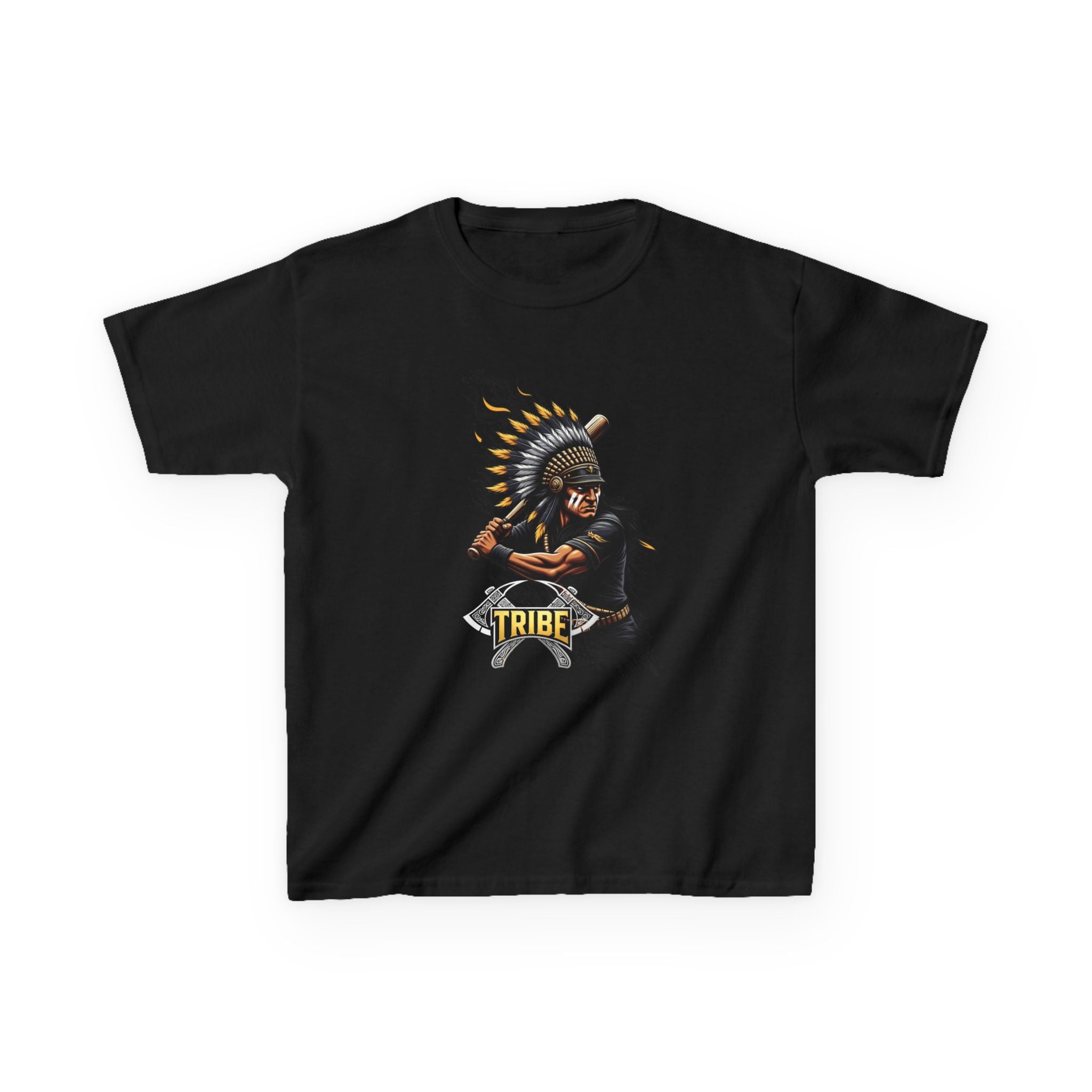 Kids Tee — Fierce Tribal Chief Graphic Shirt