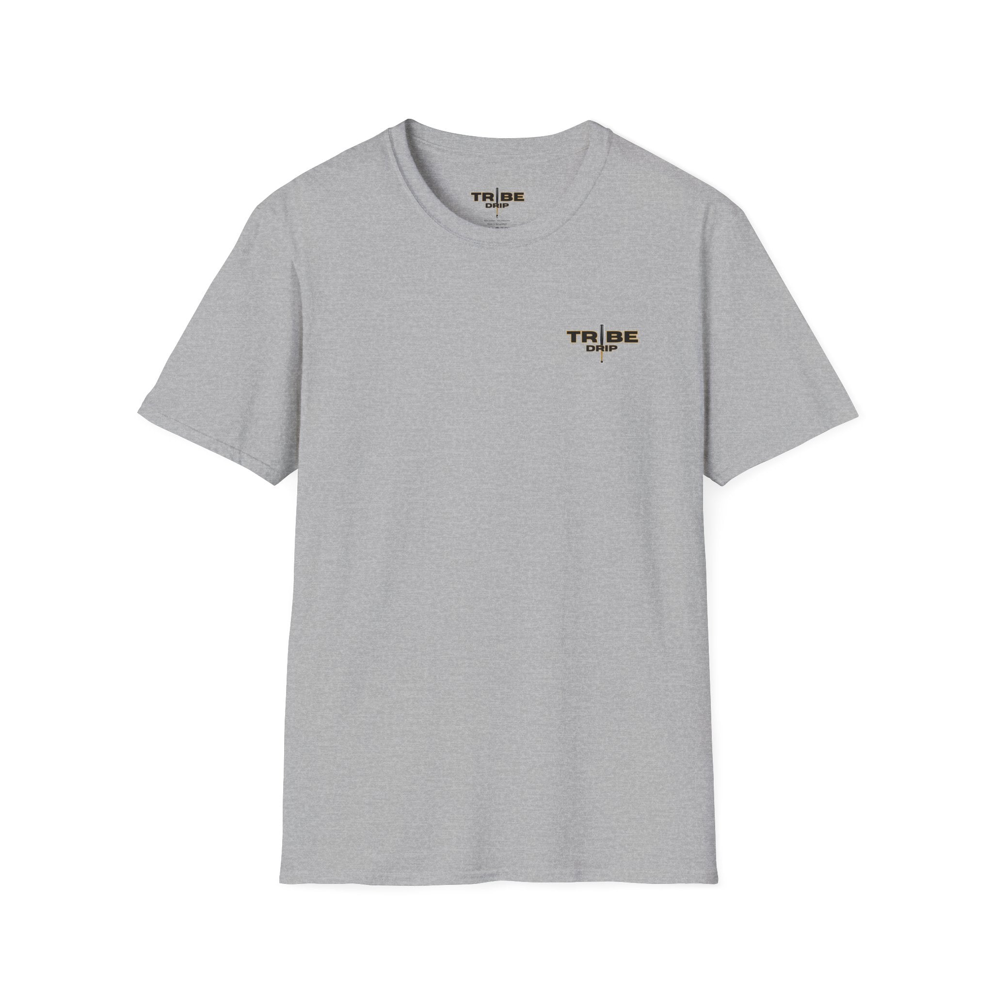 Tribe Drip Graphic T-Shirt — Minimal Logo Front, Bold Back Design