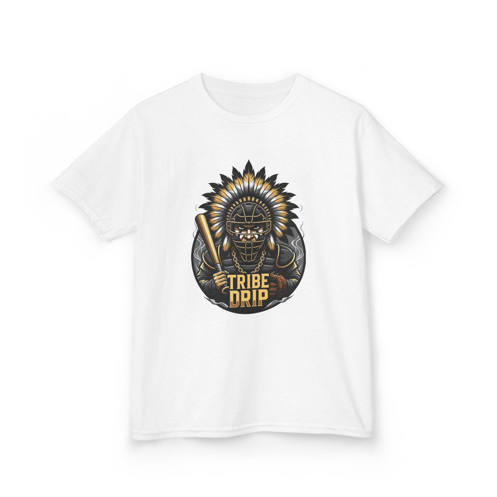Kids Tee - 'Tribe Drip' Tribal Helmet Graphic