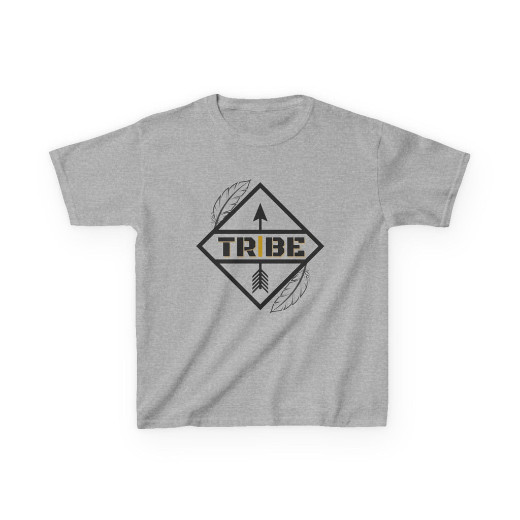 Kids 'Tribe' Arrow Tee — Tribal Feather Graphic T‑Shirt for Children