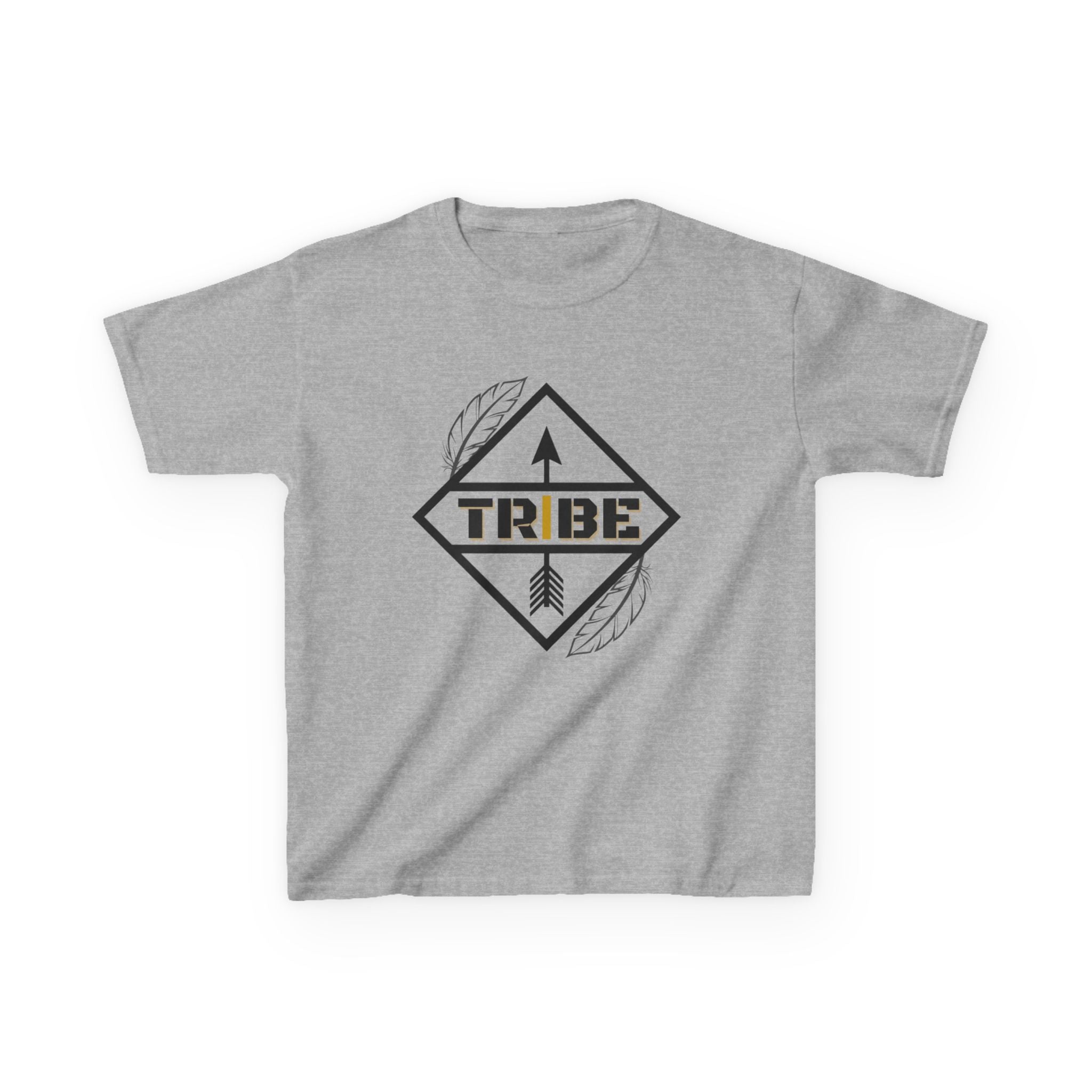 Kids 'Tribe' Arrow Tee — Tribal Feather Graphic T‑Shirt for Children