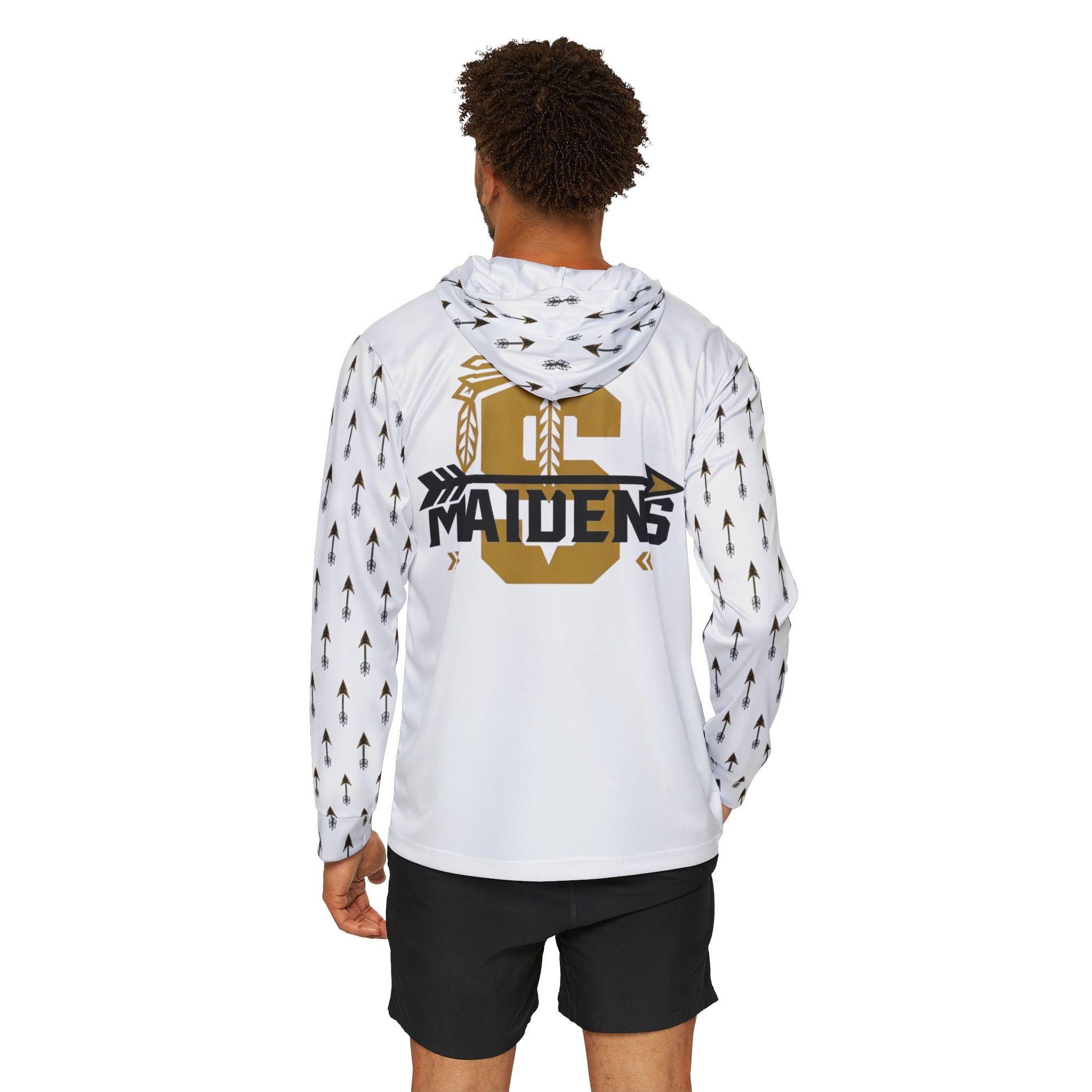 Maidens Team Logo Hoodie - White Athletic Warmup Pullover