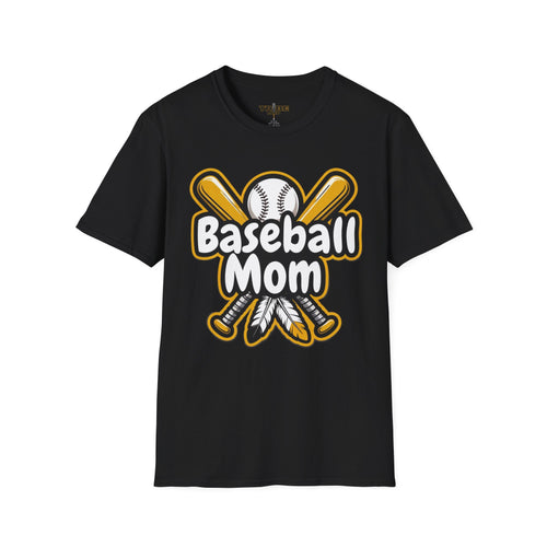 Baseball Mom T-Shirt — Cute Graphic Baseball Mom Tee for Game Day