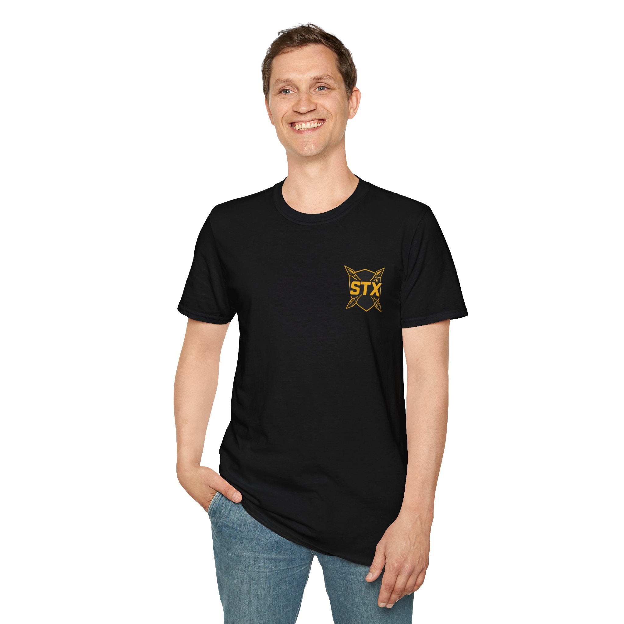 STX Native Warrior T-Shirt — Graphic Tee with Feather Headdress