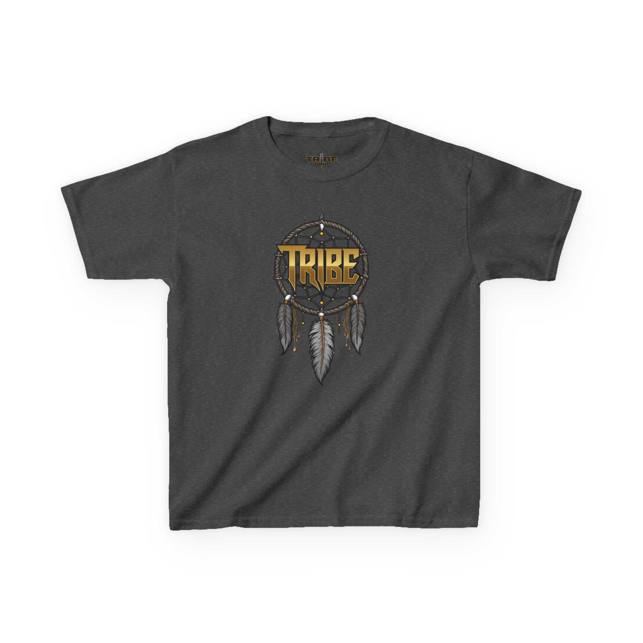 Kids Tee — Dreamcatcher Design with "Tribe" Text