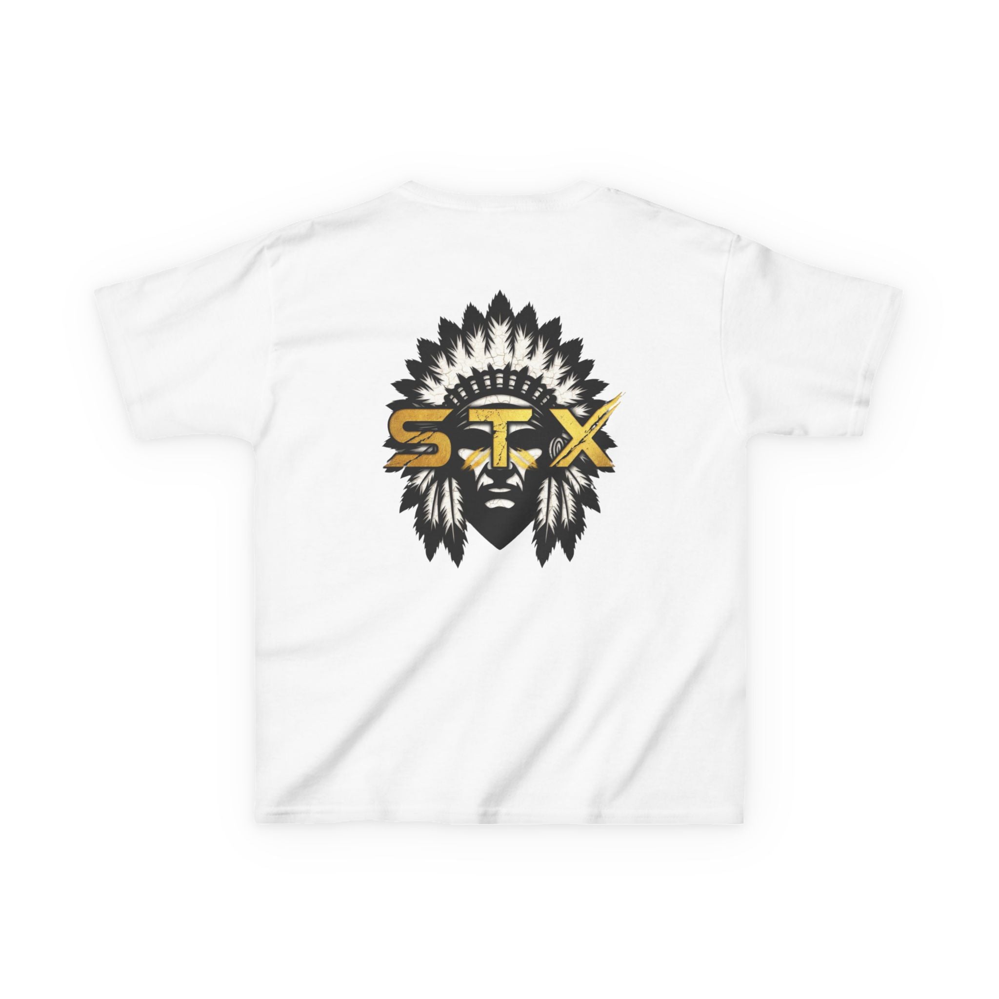 Kids Tee — Tribal Headdress STX Logo Graphic
