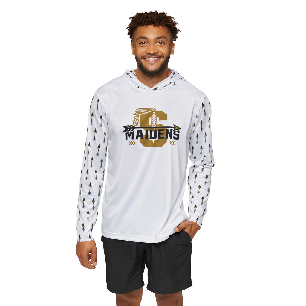 Maidens Team Logo Hoodie - White Athletic Warmup Pullover