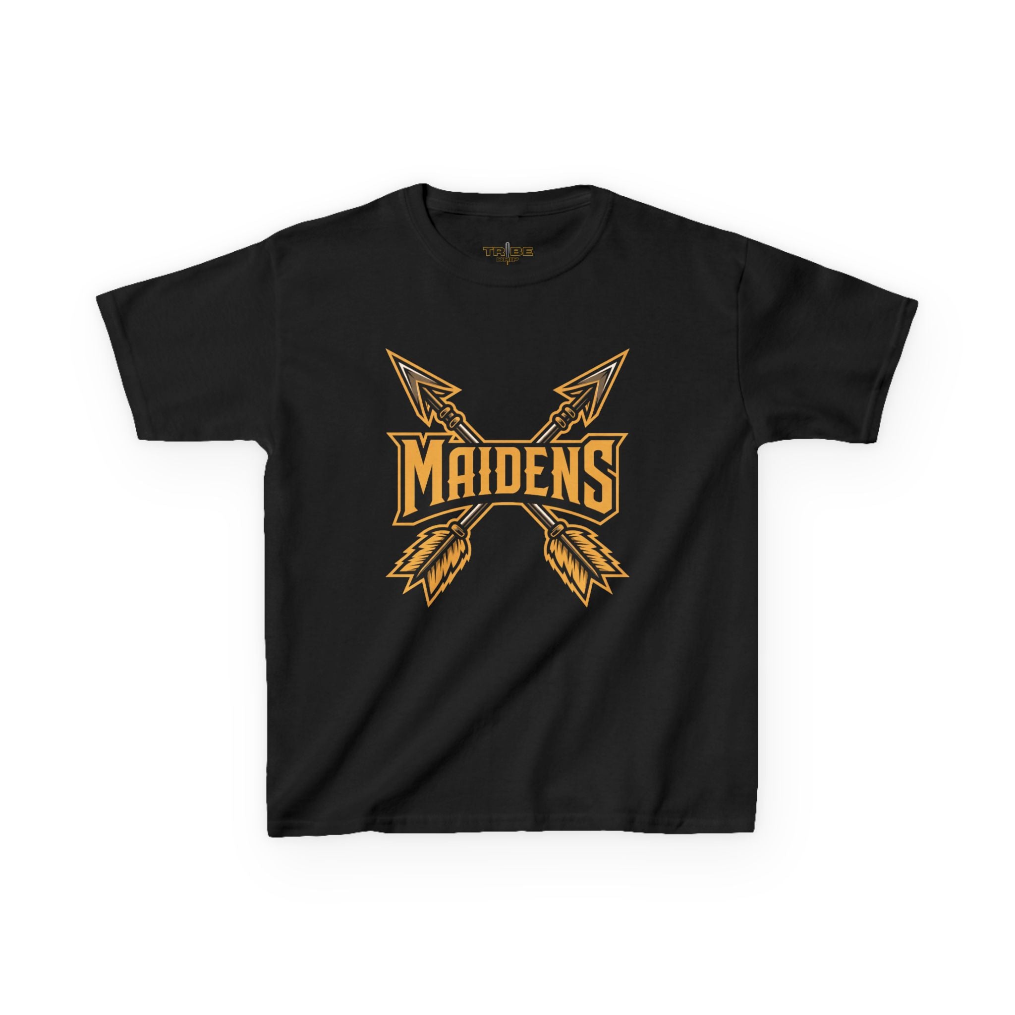 Kids 'Maidens' Arrow Logo Tee — Youth Vintage Athletic Shirt
