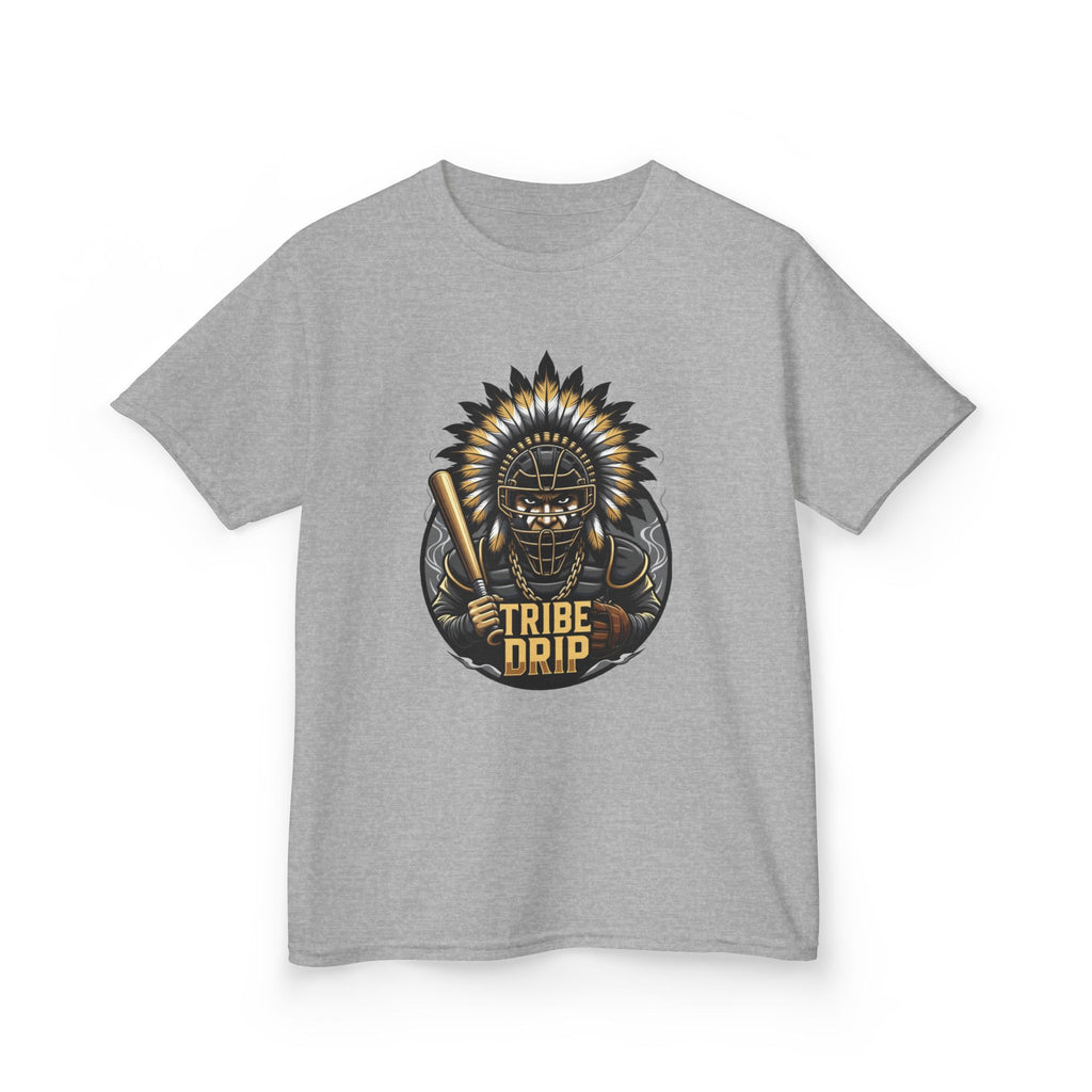Kids Tee - 'Tribe Drip' Tribal Helmet Graphic