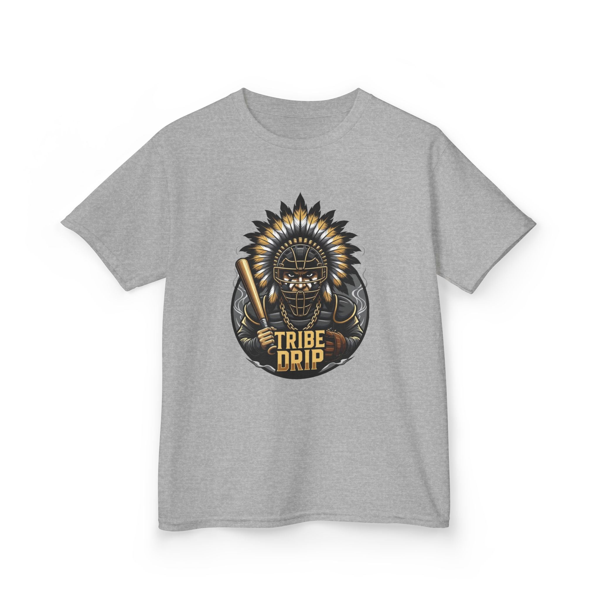 Kids Tee - 'Tribe Drip' Tribal Helmet Graphic