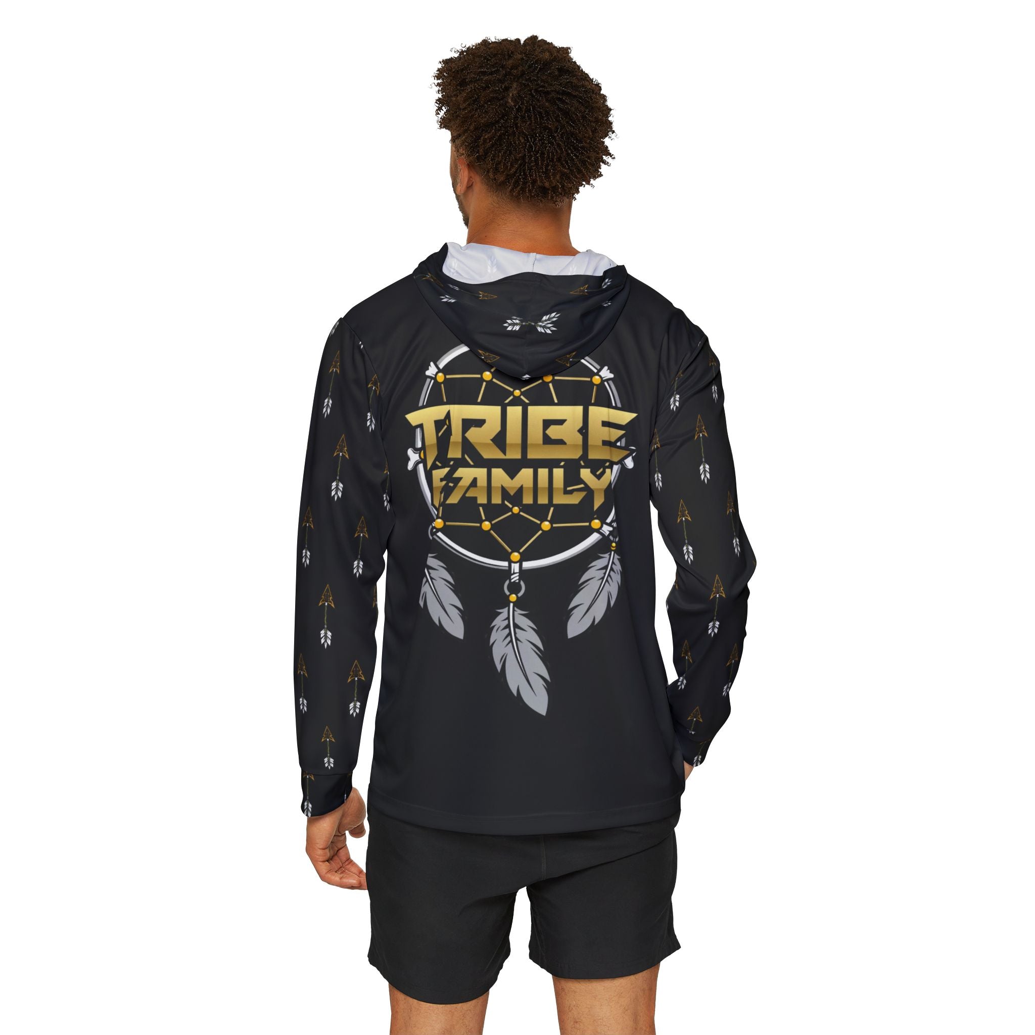 Black Tribe Family Dreamcatcher Hoodie – Men's Athletic Warmup Pullover