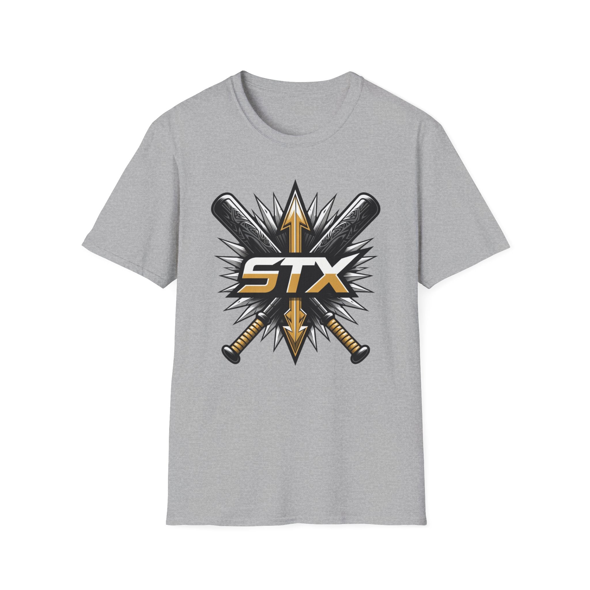 STX Baseball Crossed Bats T-Shirt — Athletic Team Logo Tee