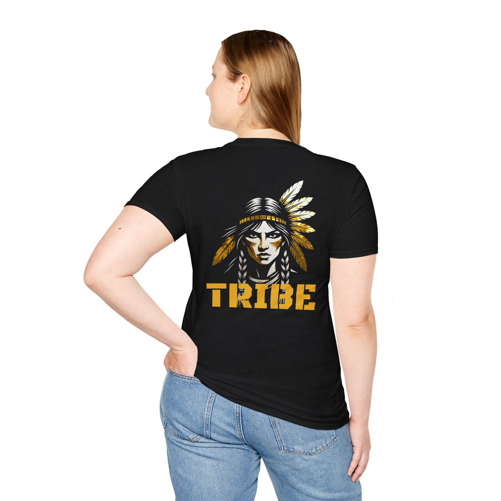 STX Native Warrior T-Shirt — Graphic Tee with Feather Headdress